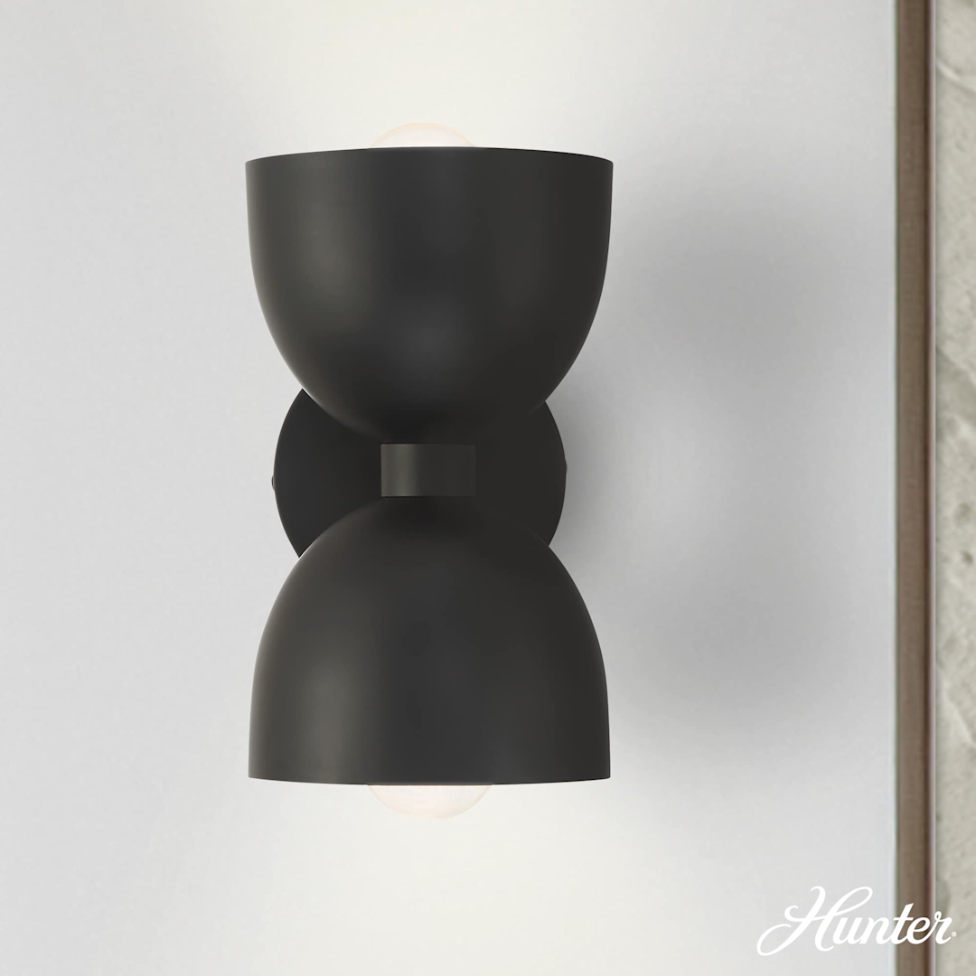 Hunter Erling 2 Light Medium 10 Inch Sconce