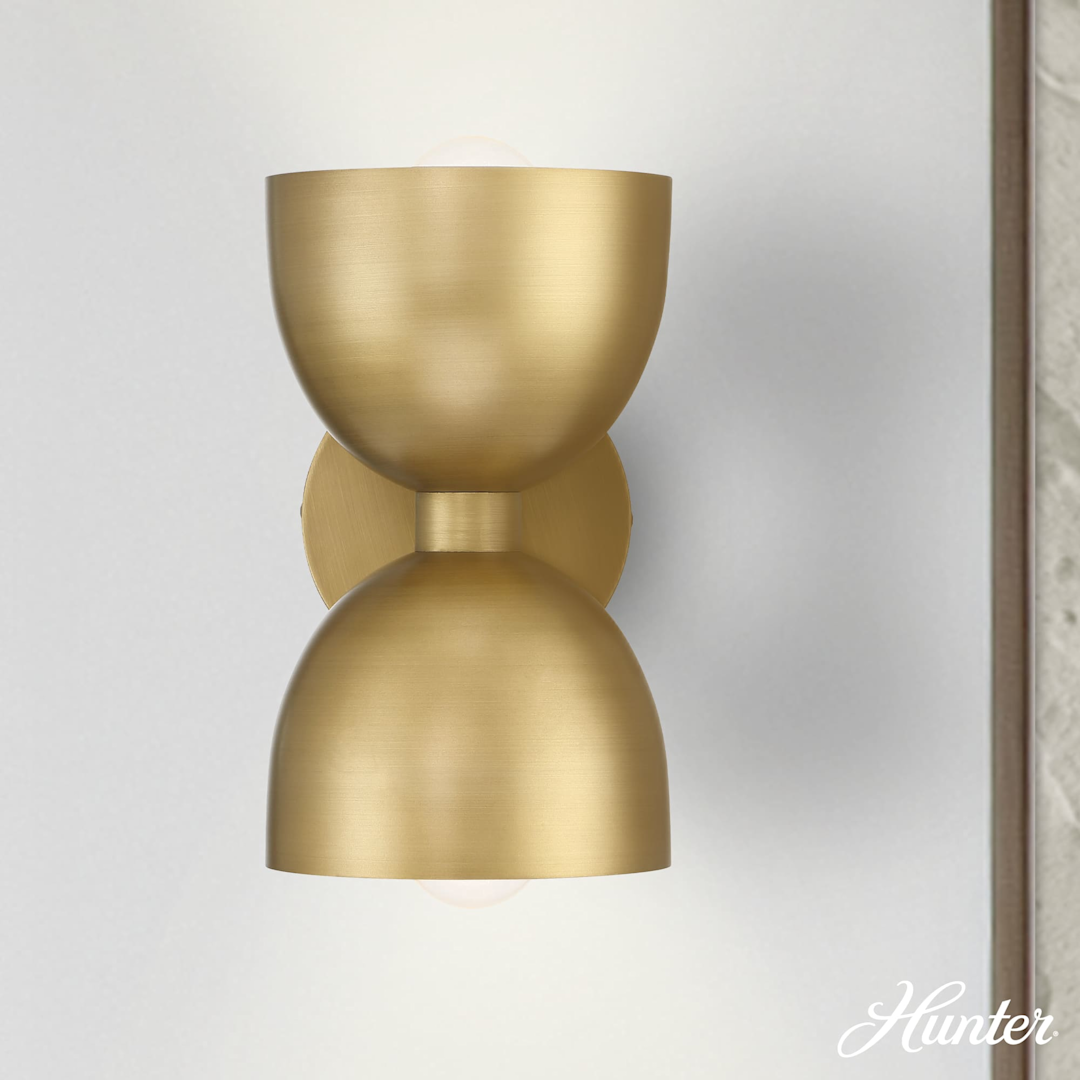 Hunter Erling 2 Light Medium 10 Inch Sconce