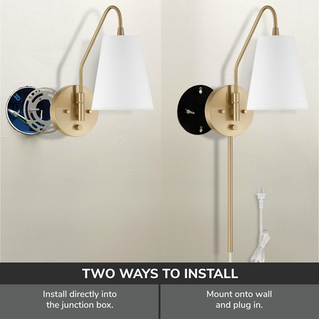 Hunter Valley Park 1 Light Large 6 Inch Pin up Sconce