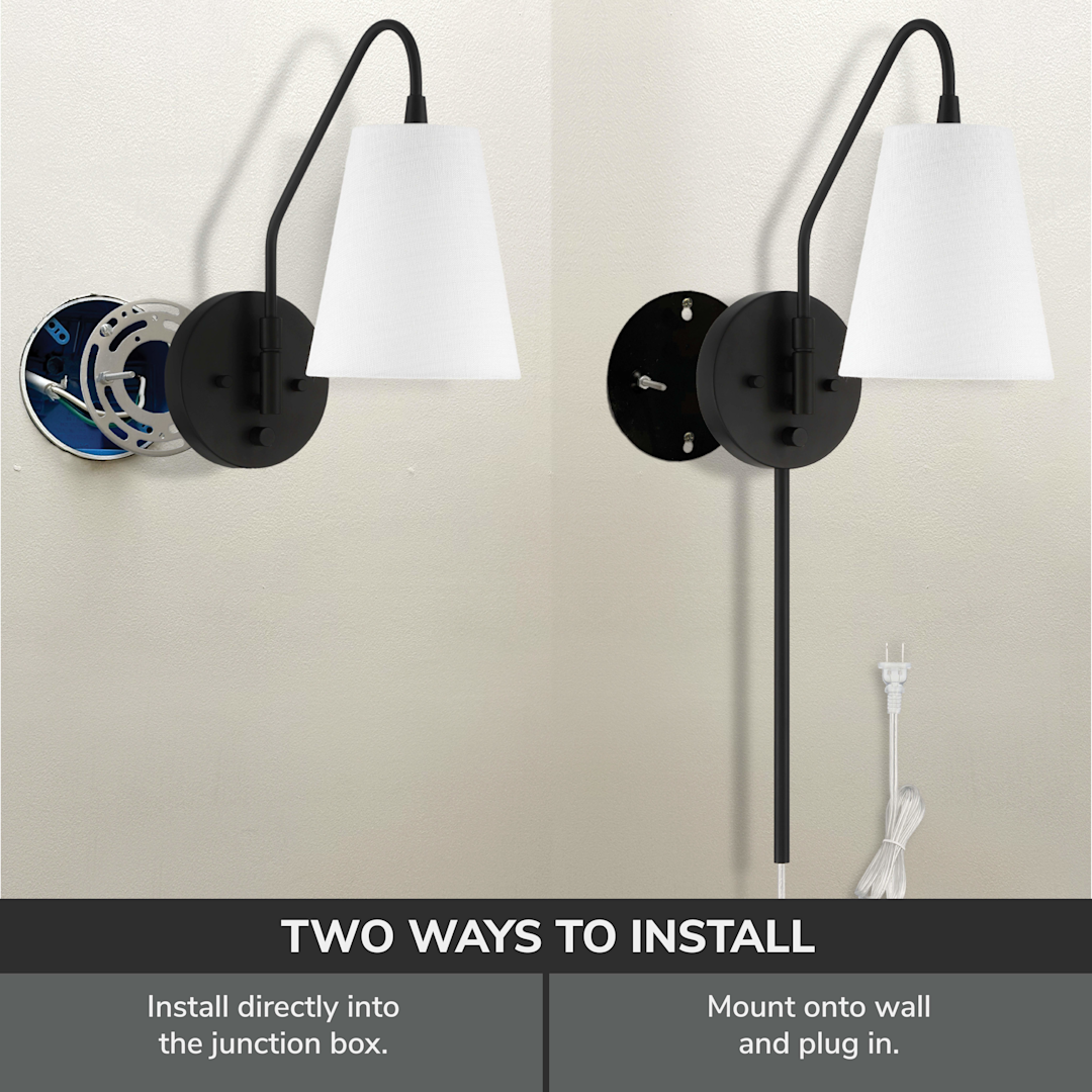 Hunter Valley Park 1 Light Large 6 Inch Pin up Sconce