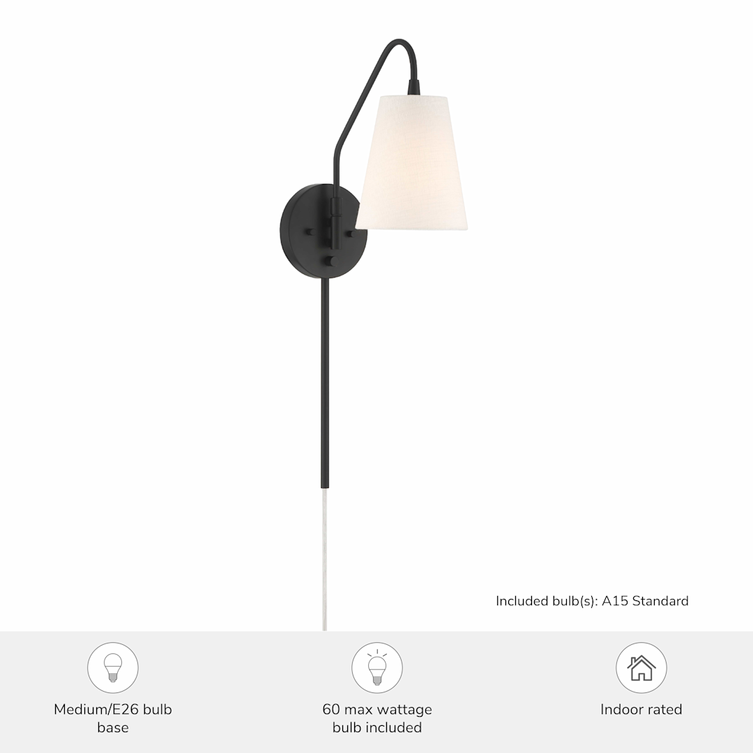 Hunter Valley Park 1 Light Large 6 Inch Pin up Sconce