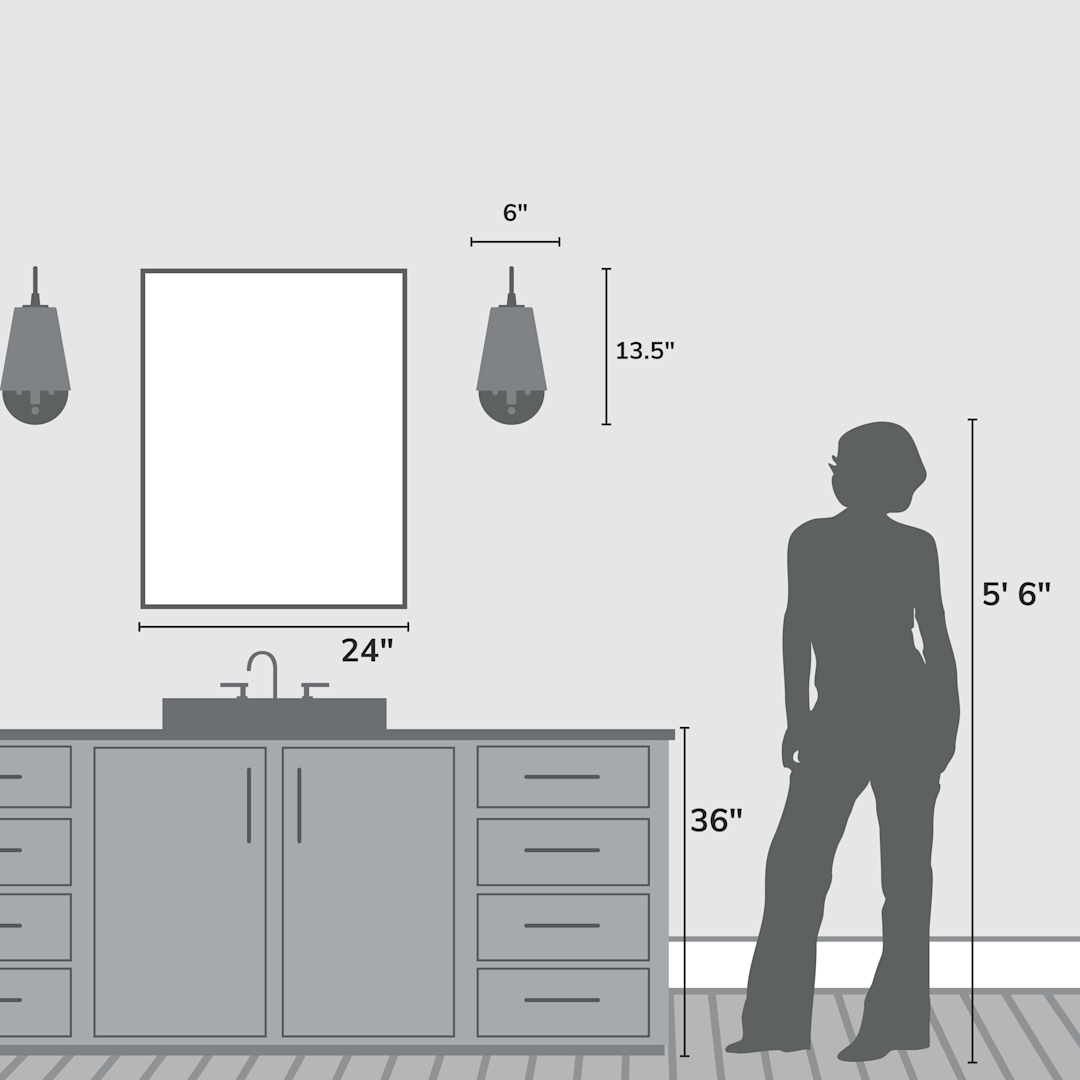 Hunter Valley Park 1 Light Large 6 Inch Pin up Sconce