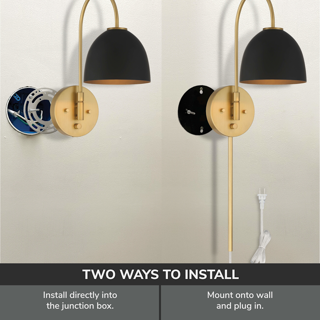 Erling 1 Light Large 7 Inch Pin up Sconce