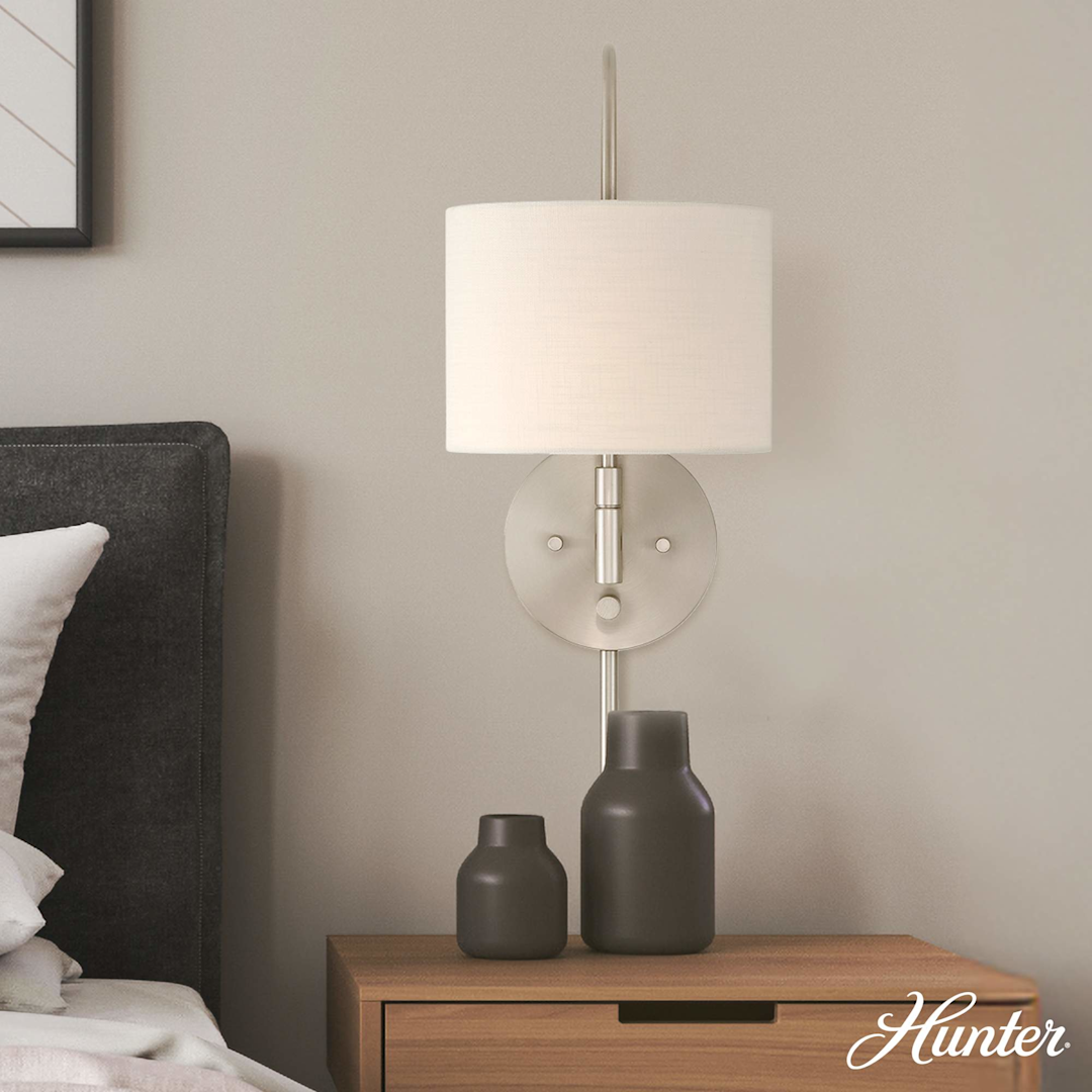 Hunter Horizon 1 Light Large 8 Inch Pin up Sconce