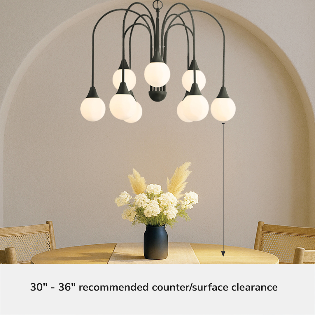 Hunter Valadon 9 Light Large 30 Inch Chandelier
