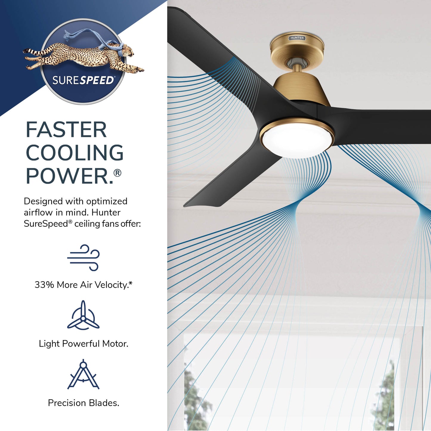 Aeronaut Outdoor Smart Fan with LED Light 52 inch with Remote DC Motor