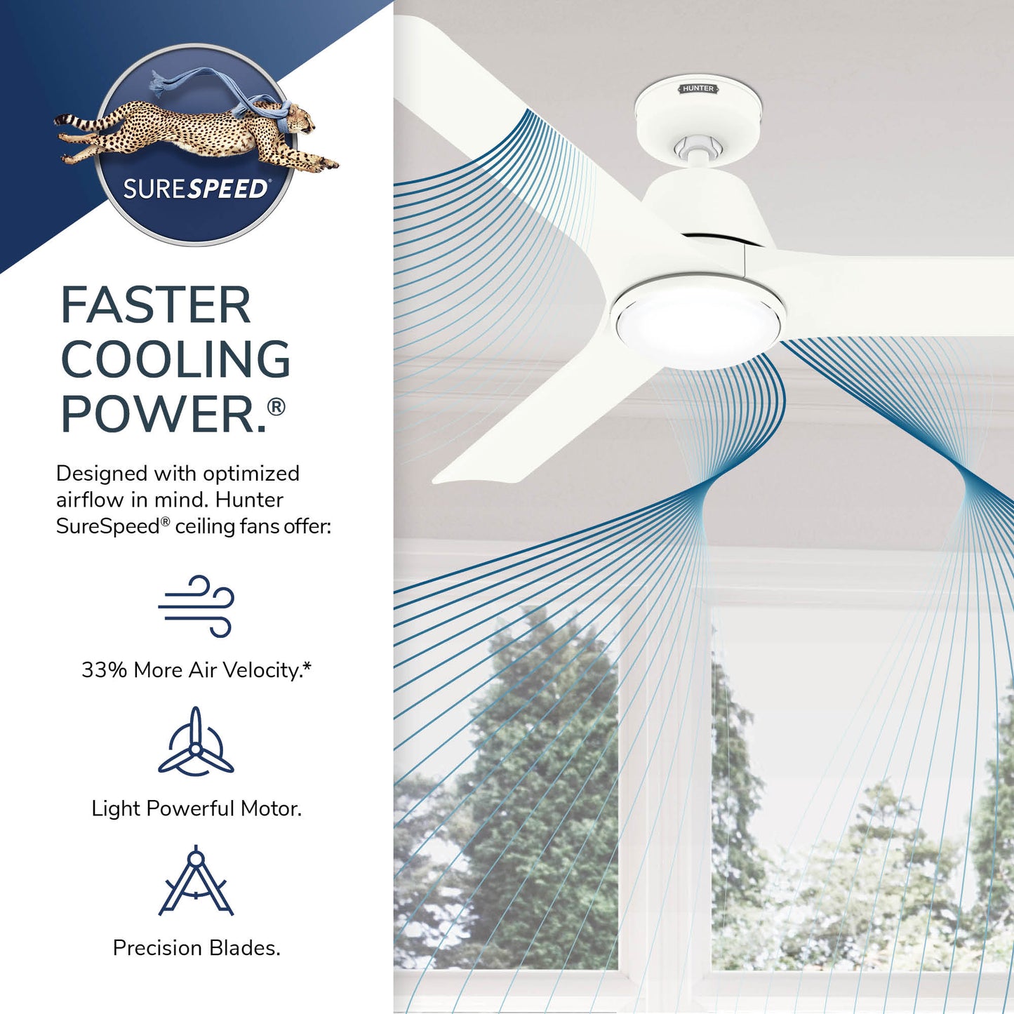 Aeronaut Outdoor Smart Fan with LED Light 52 inch with Remote DC Motor