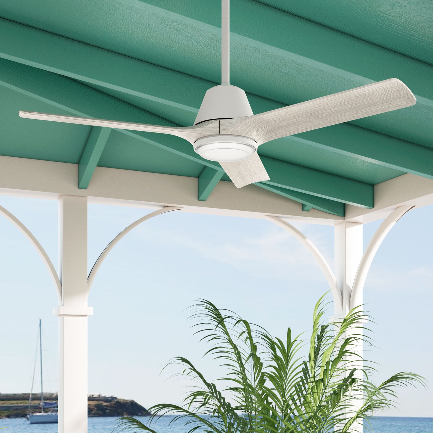 Aeronaut Outdoor Smart Fan with LED Light 52 inch with Remote DC Motor