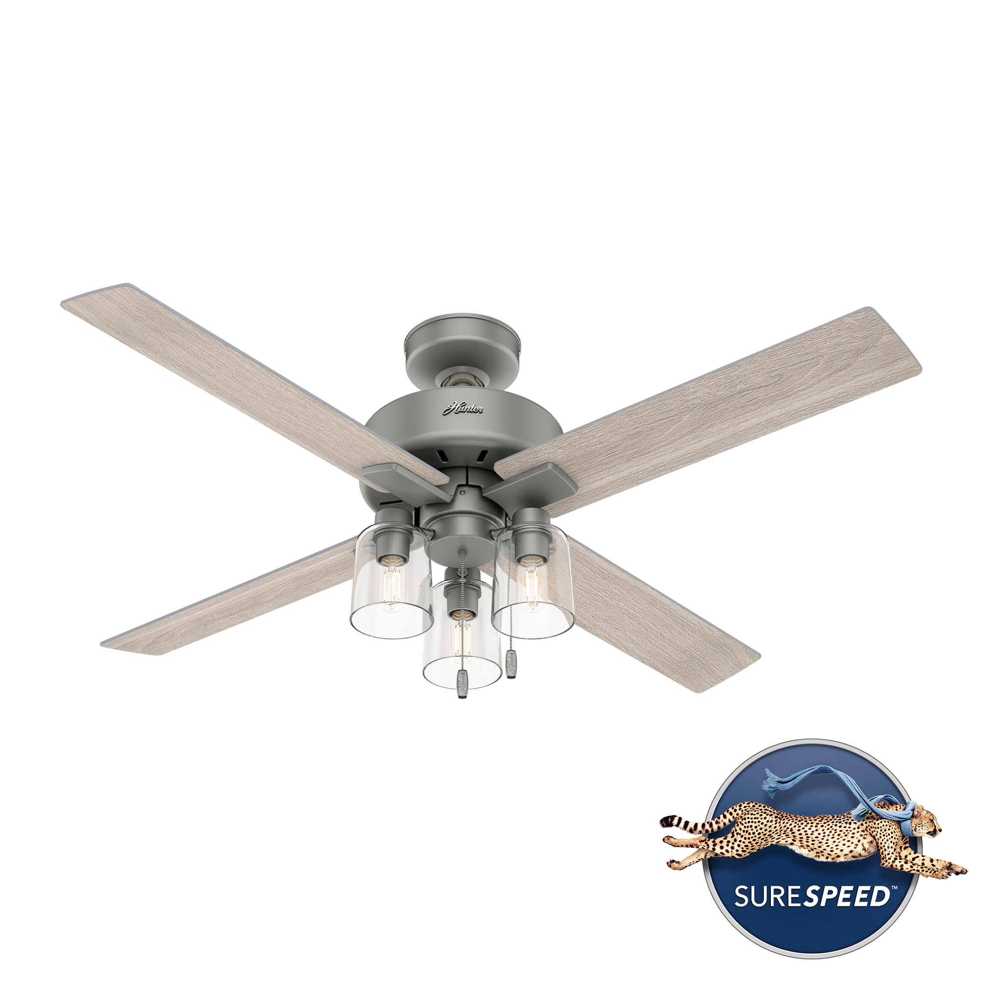 Pelston with LED Light 52 inch