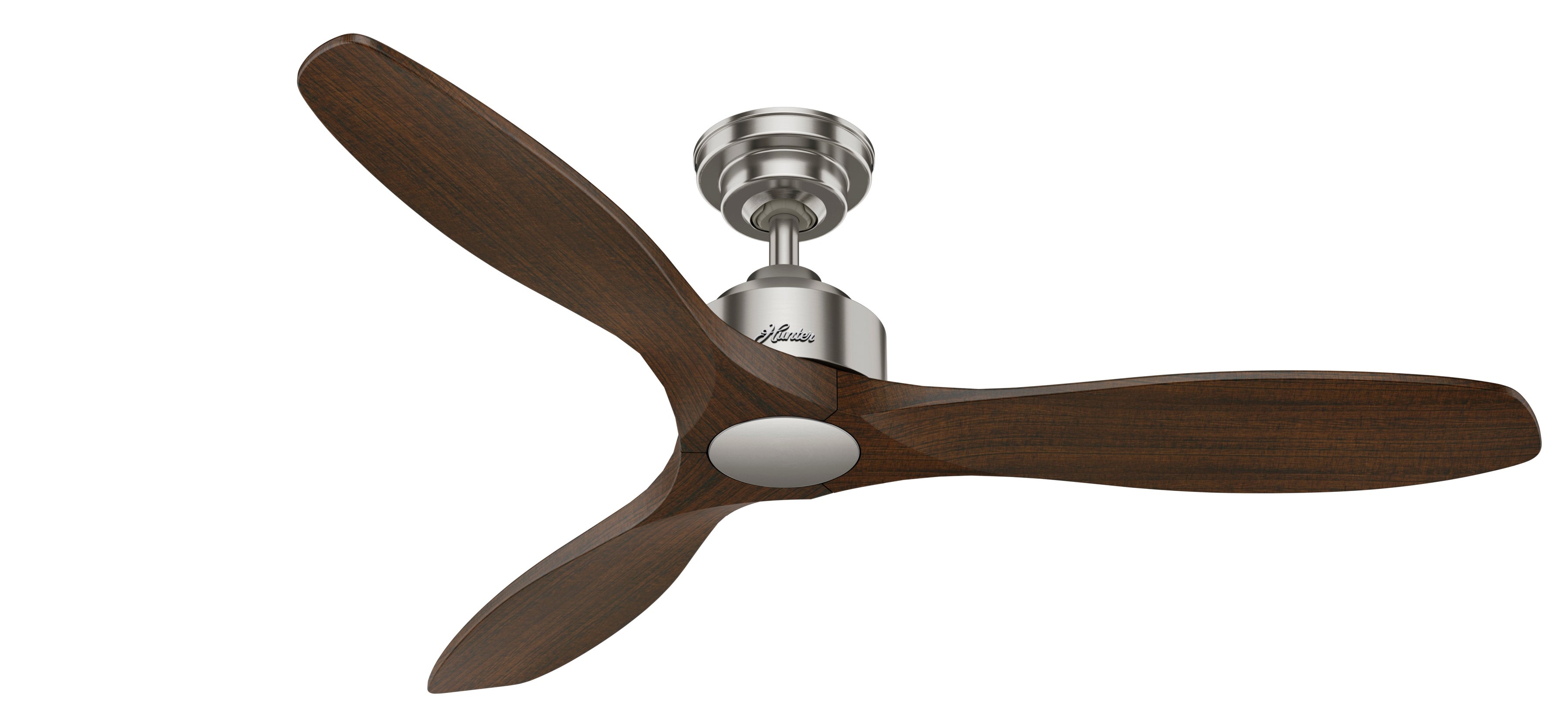 Hunter 52 inch Melbourne Brushed Nickel Ceiling Fan and Wall Control
