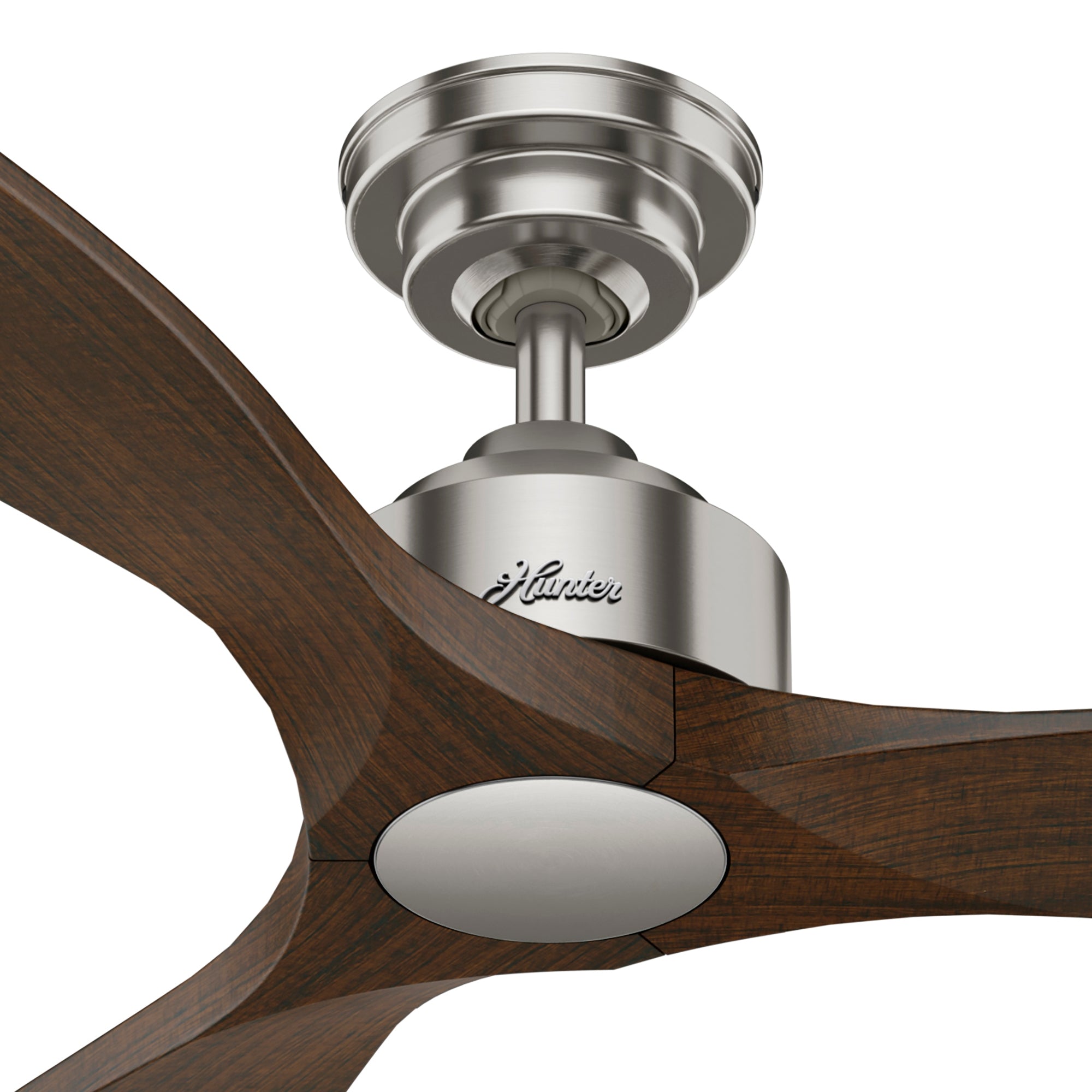 Hunter 52 inch Melbourne Brushed Nickel Ceiling Fan and Wall Control