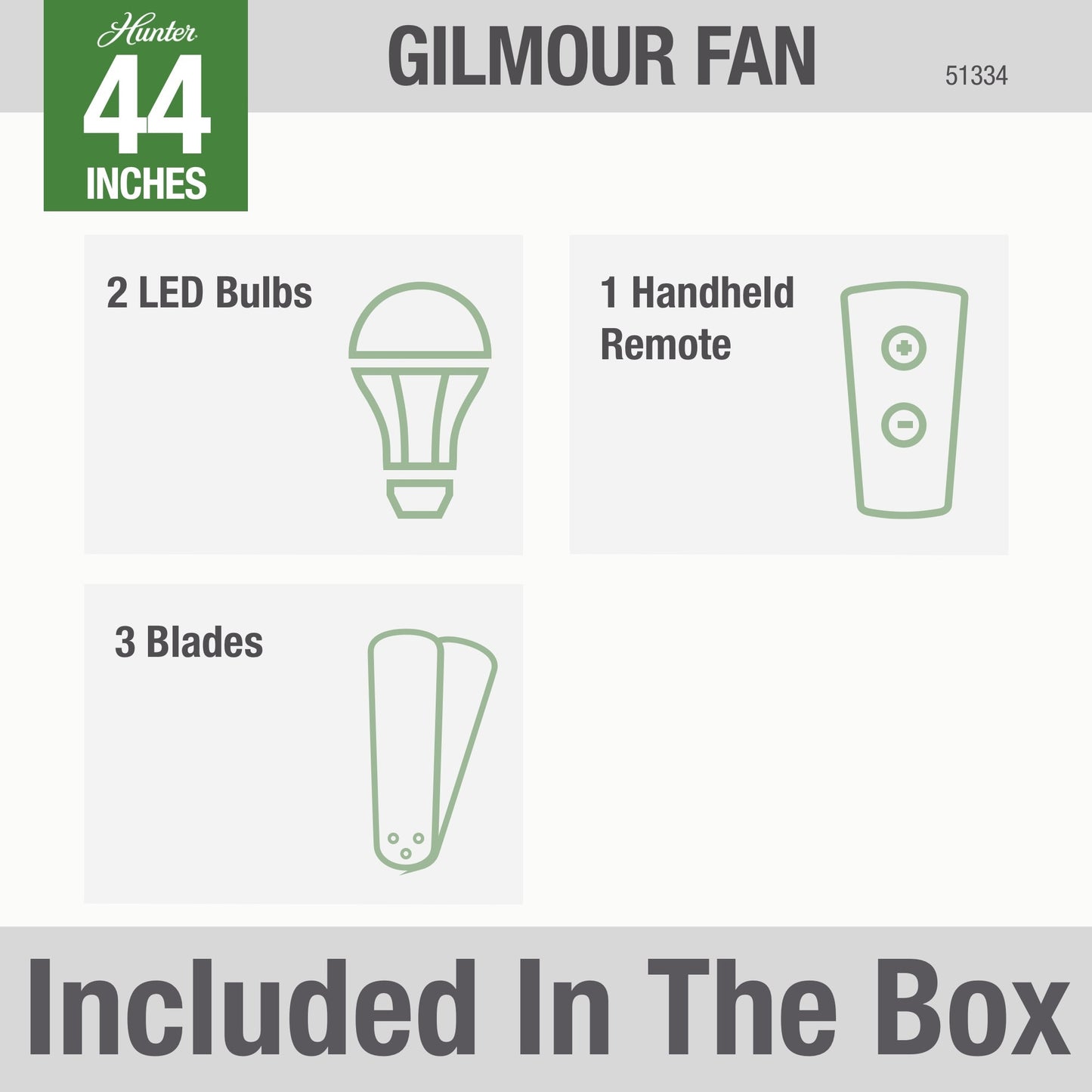 Gilmour Outdoor with LED Light 44 inch