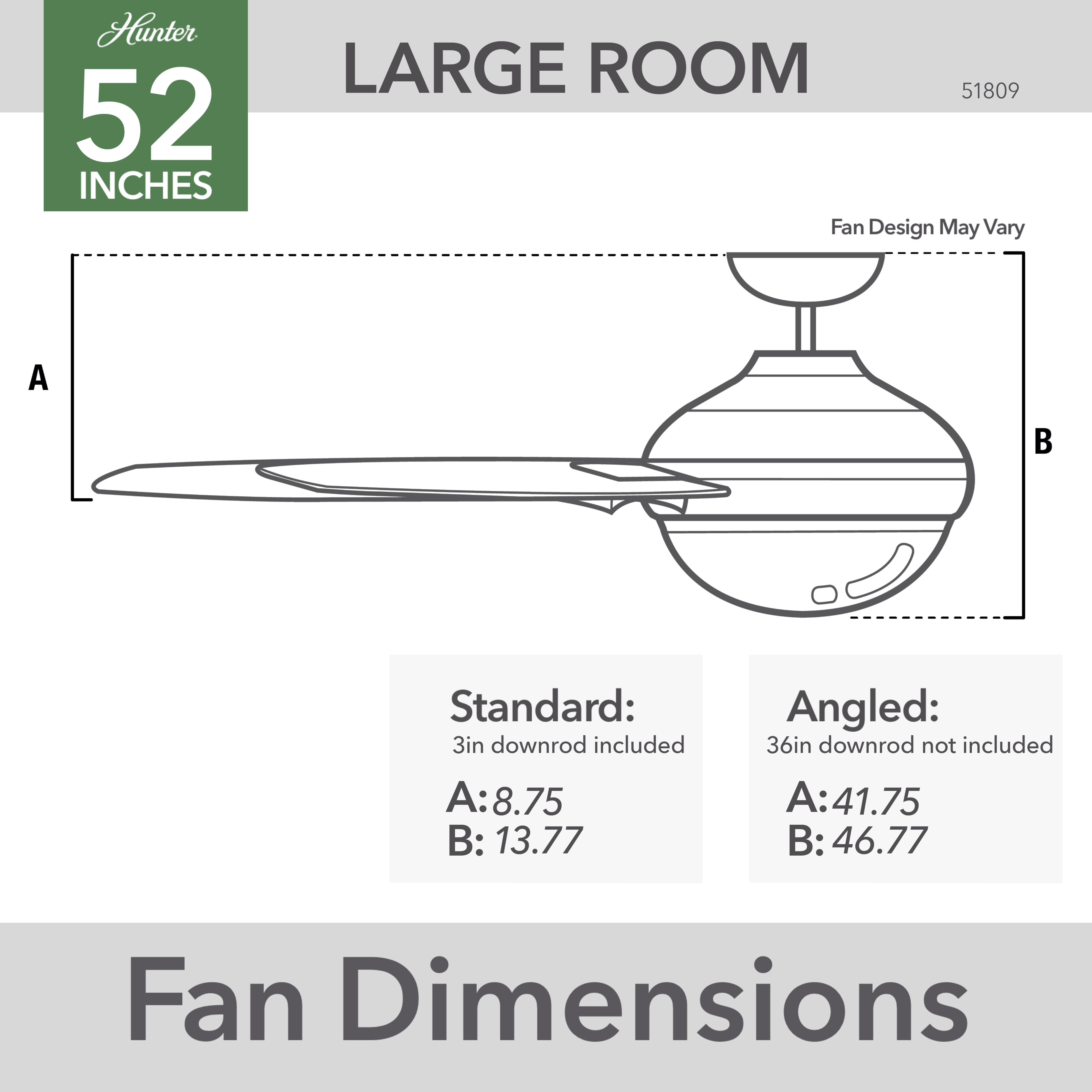Brenham with LED Light 52 Inch (Refurbished)