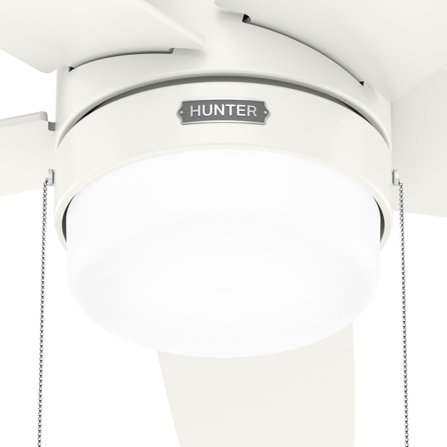 Hunter 52 inch Bardot Matte Black Ceiling Fan with LED Light Kit and Pull Chain