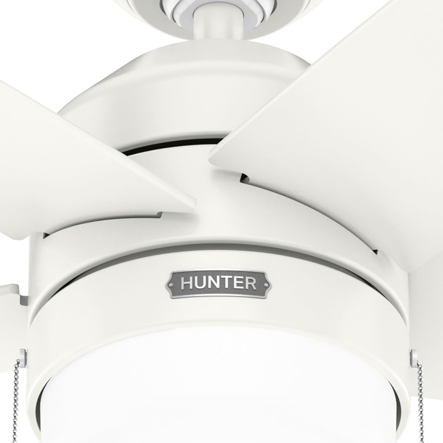 Hunter 52 inch Bardot Matte Black Ceiling Fan with LED Light Kit and Pull Chain
