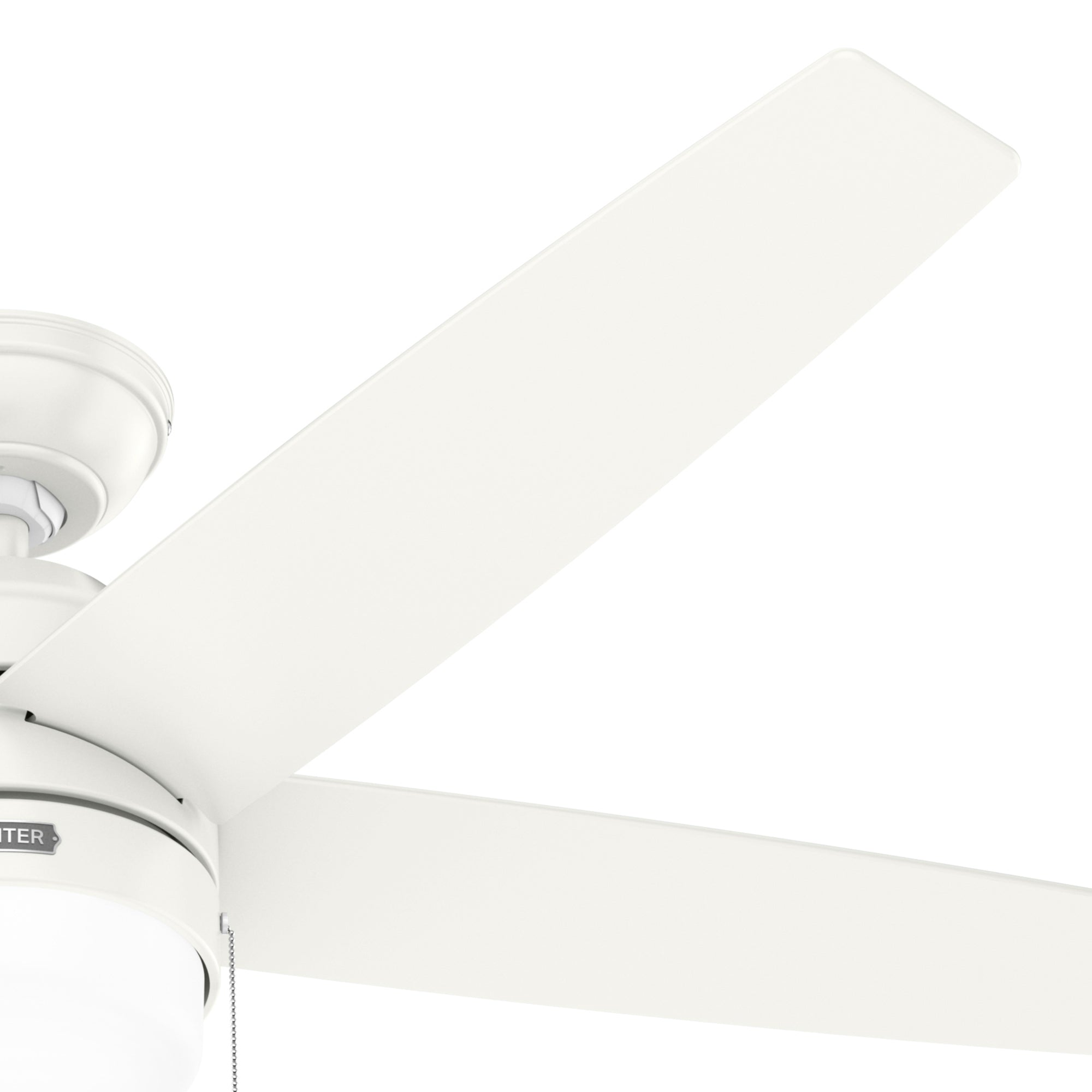 Hunter 52 inch Bardot Matte Black Ceiling Fan with LED Light Kit and Pull Chain