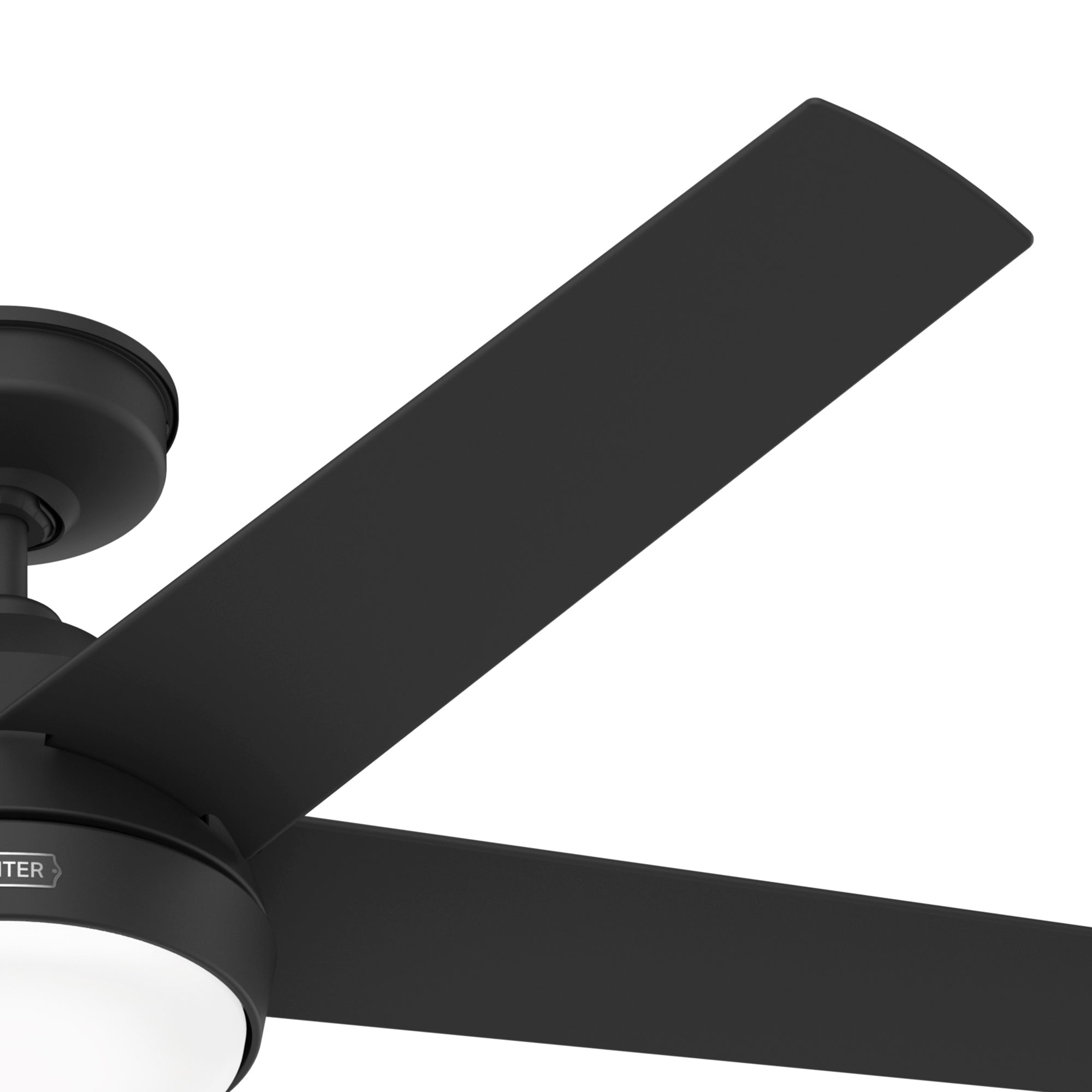 Hunter 52 inch Skyflow Matte Black WeatherMax Indoor / Outdoor Ceiling Fan with LED Light Kit and Wall Control