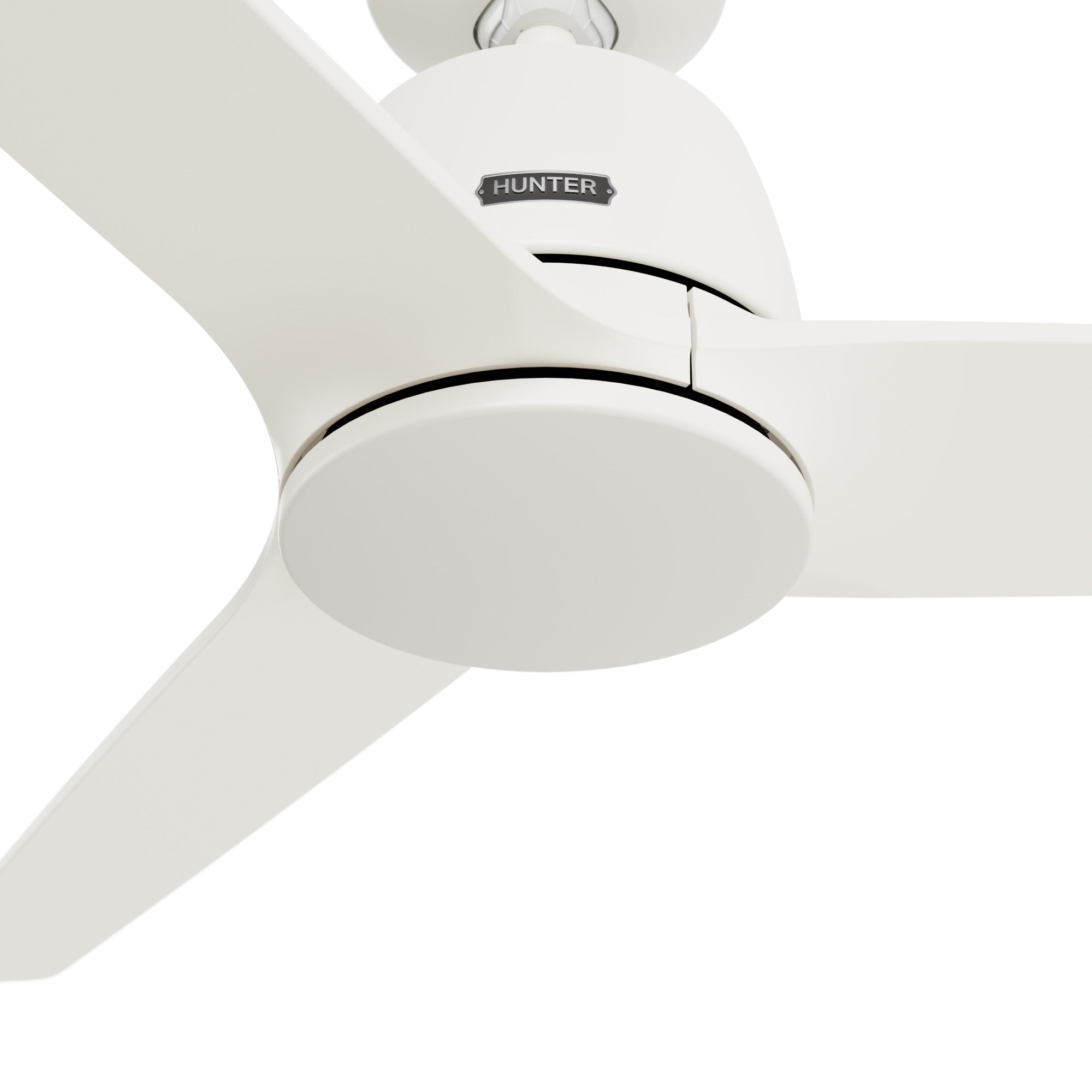 Hunter 52 inch Malden Matte White Ceiling Fan and Handheld Remote