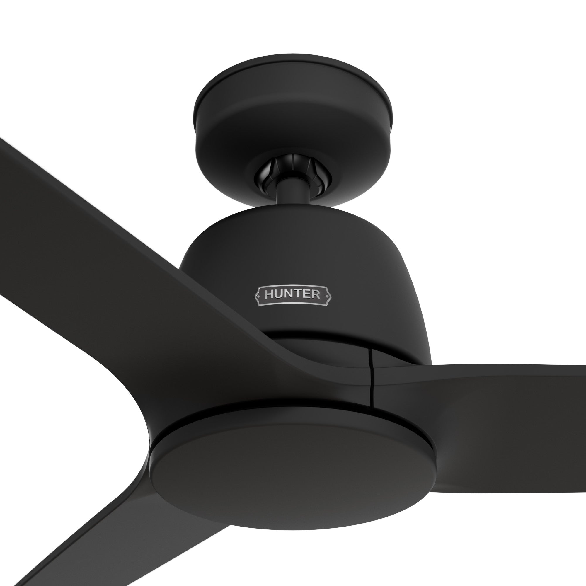 Hunter 52 inch Malden Matte White Ceiling Fan and Handheld Remote