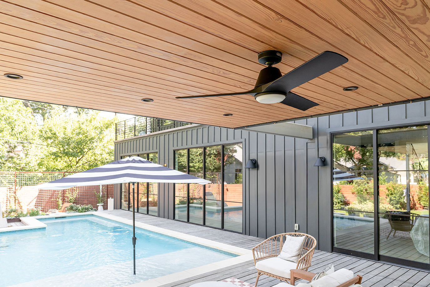Aeronaut Outdoor Smart Fan with LED Light 52 inch with Remote