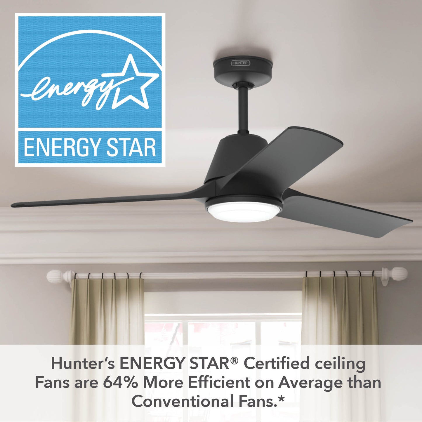 Aeronaut Outdoor Smart Fan with LED Light 52 inch with Remote