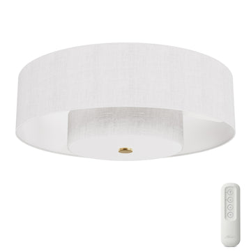 Brookside Jasmine Roth Indoor Fandelier with LED Light 30 inch with remote