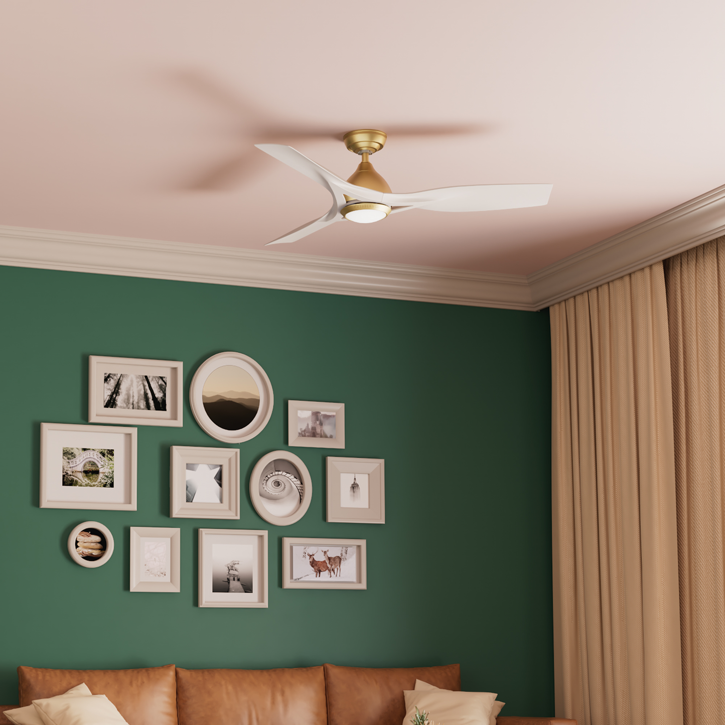 Elise Outdoor ENERGY STAR DC with LED Light 54 inch with remote and wall control