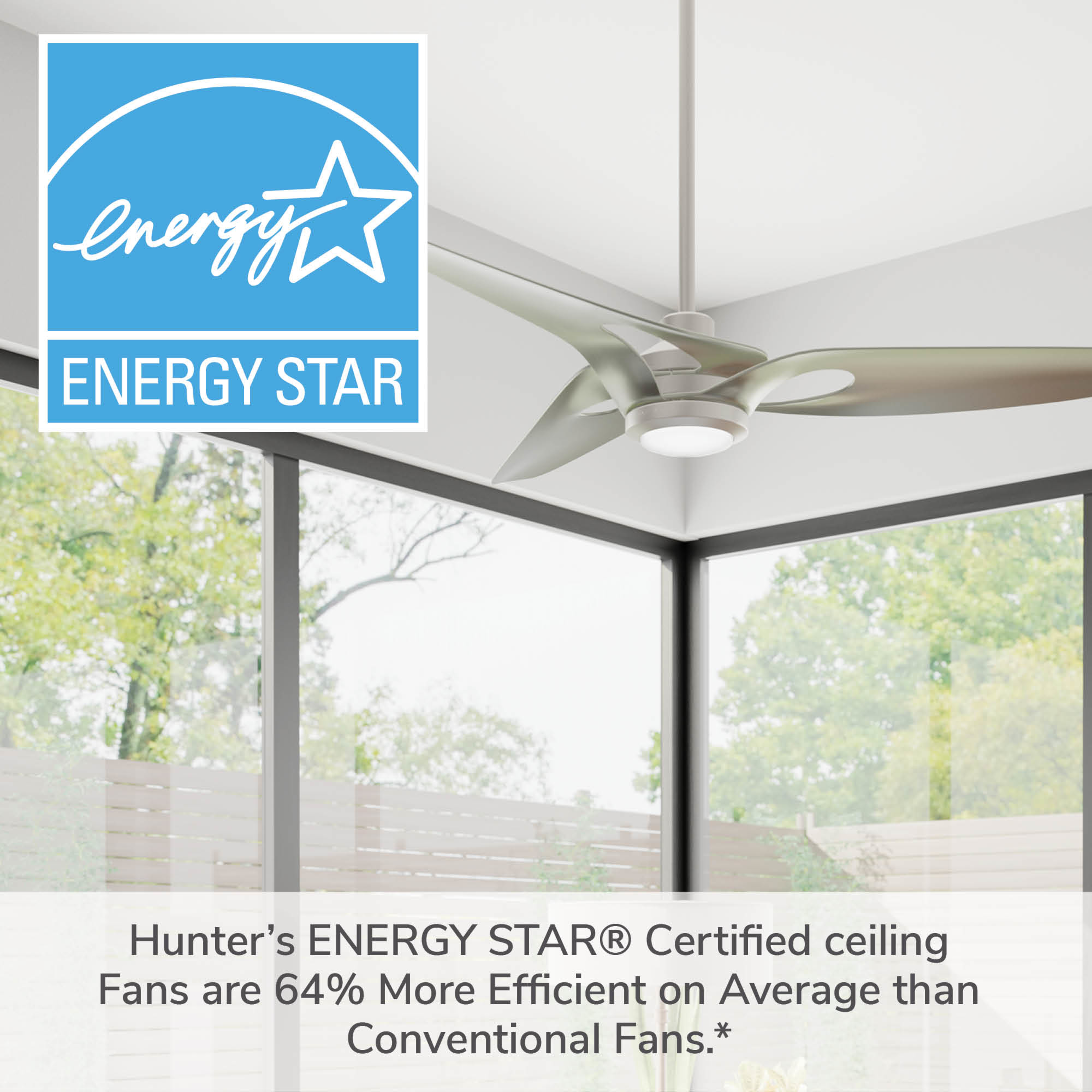Inez Outdoor ENERGY STAR DC with LED Light 60 inch with remote and wall control