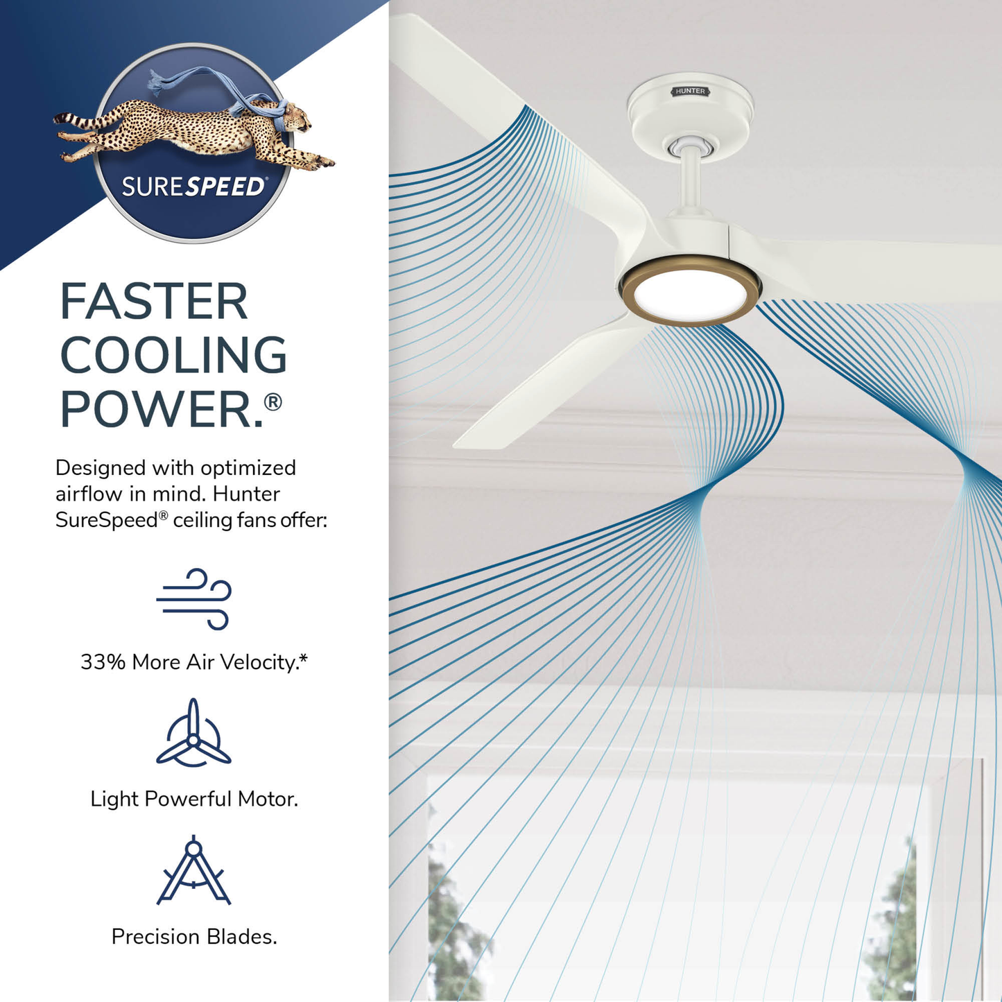ZenTech 3 Blade Outdoor Smart Fan 52 inch