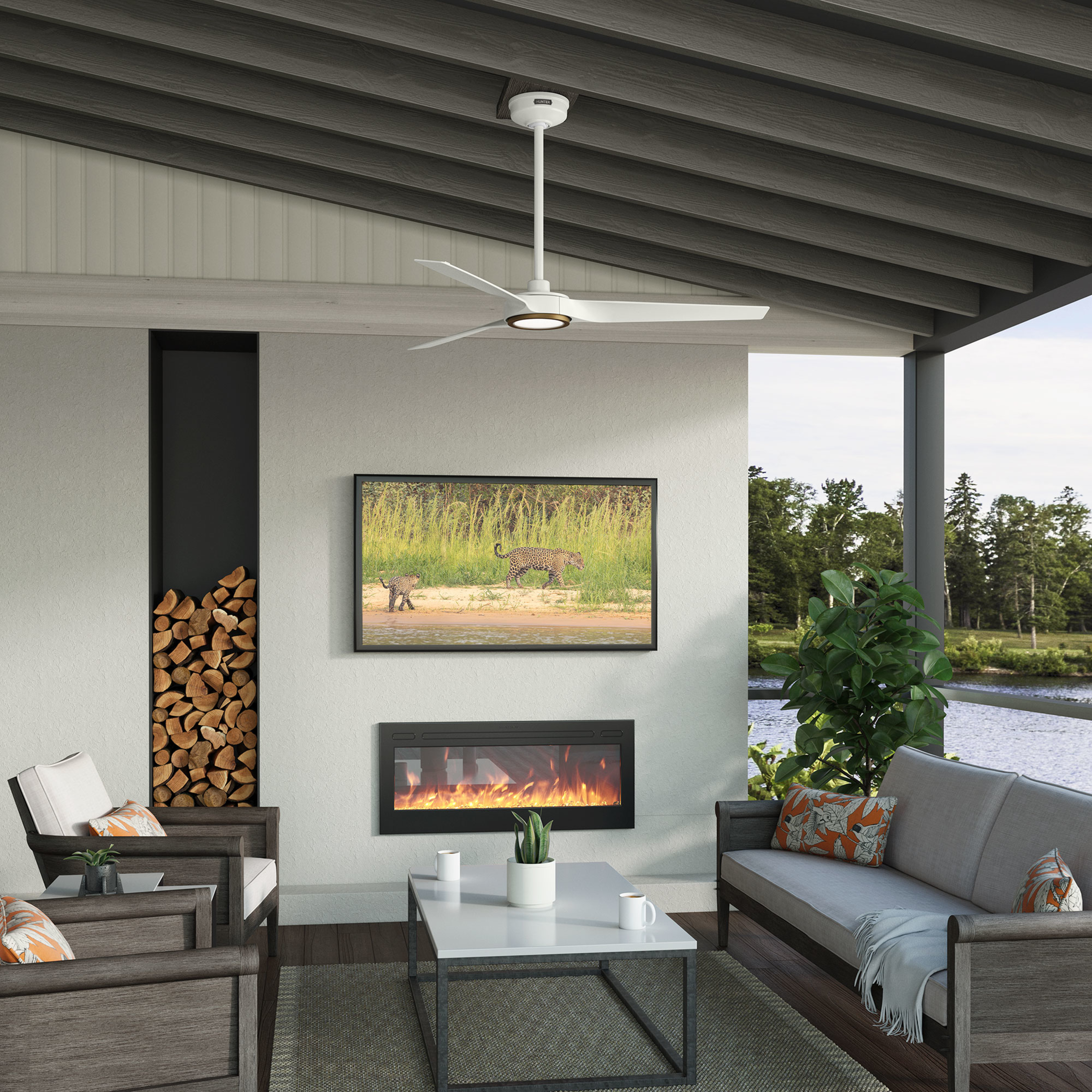 ZenTech 3 Blade Outdoor Smart Fan 52 inch
