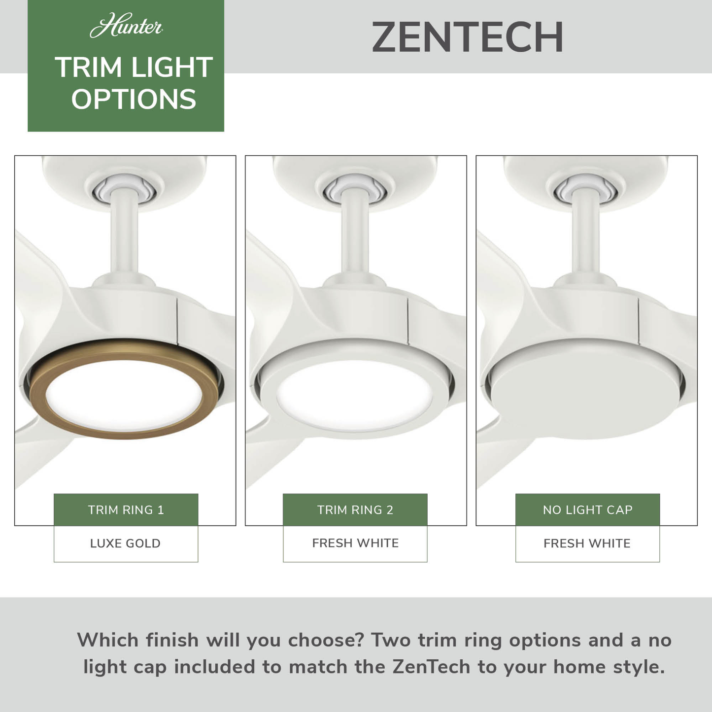 ZenTech 3 Blade Outdoor Smart Fan 52 inch