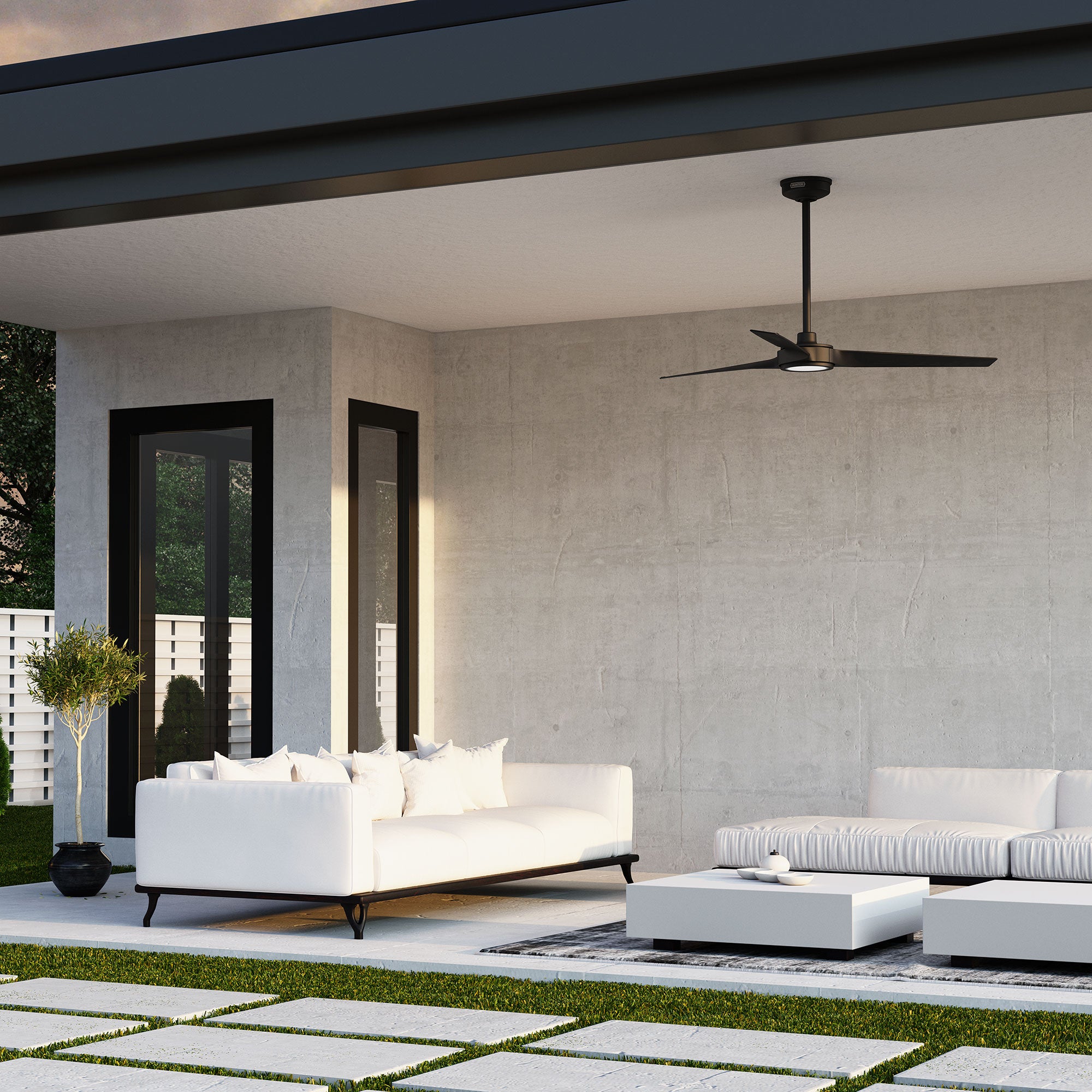 ZenTech 3 Blade Indoor Outdoor Smart Fan 44 inch