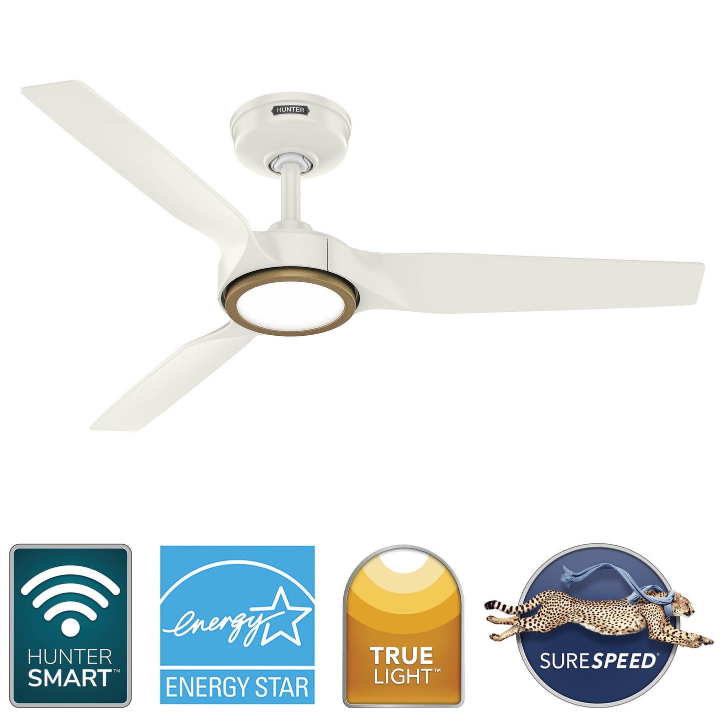 ZenTech 3 Blade Indoor Outdoor Smart Fan 44 inch