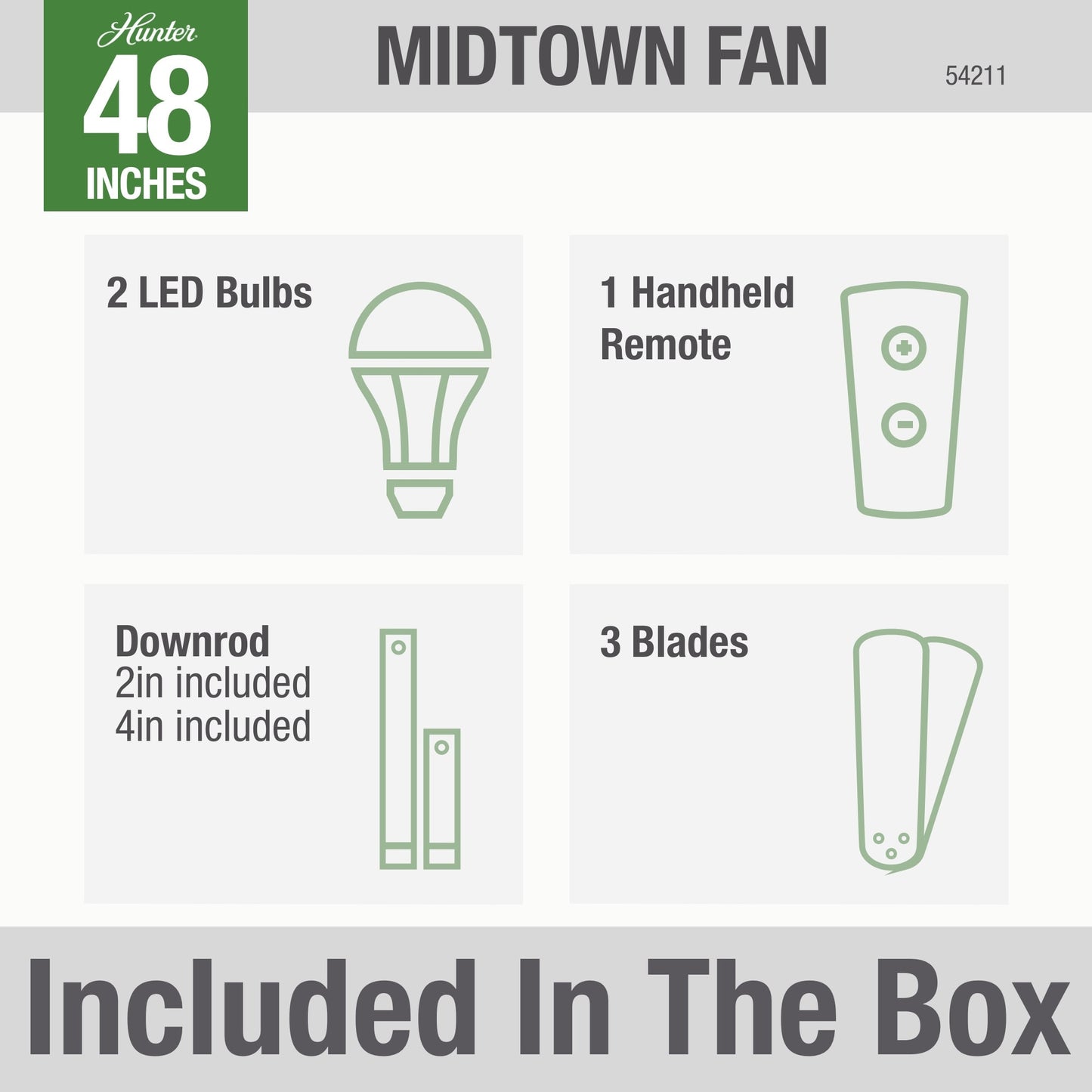 Midtown with LED Light 48 inch