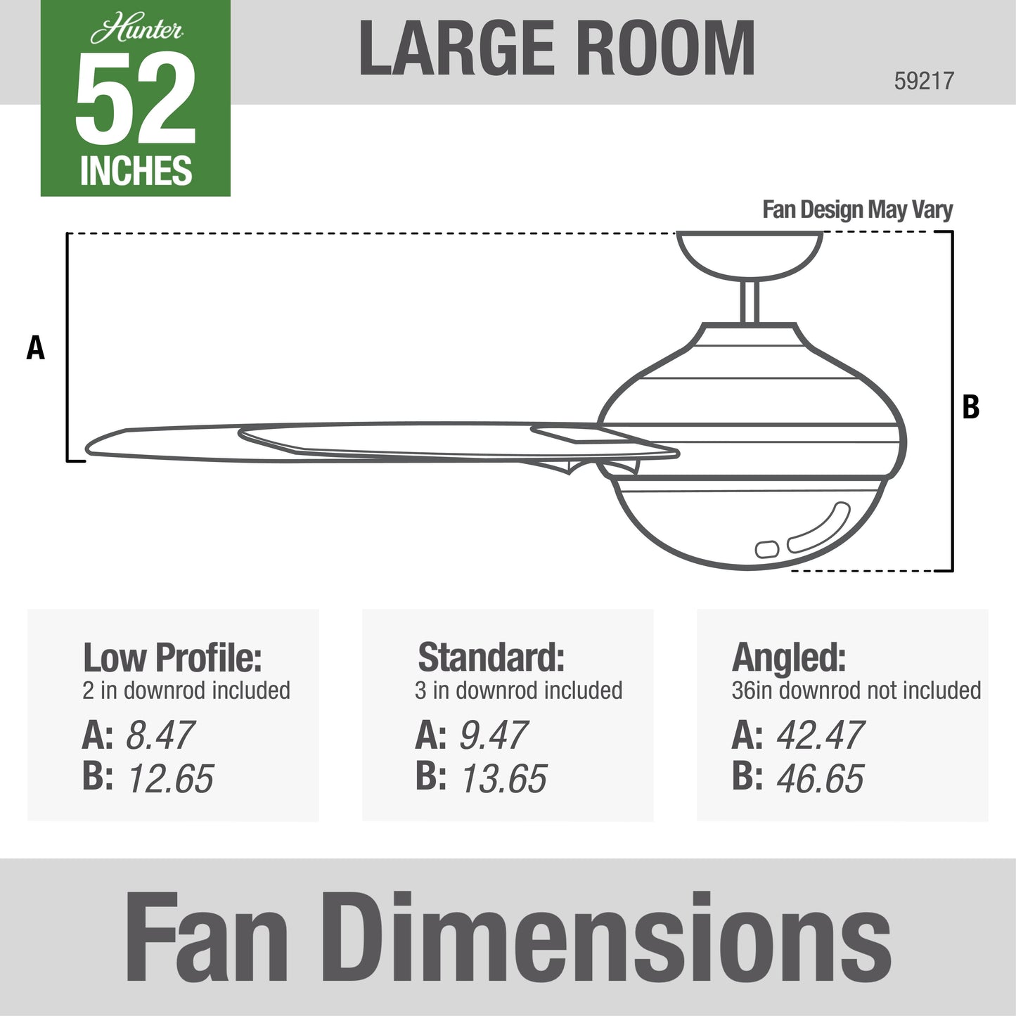 Dempsey with Light 52 inch