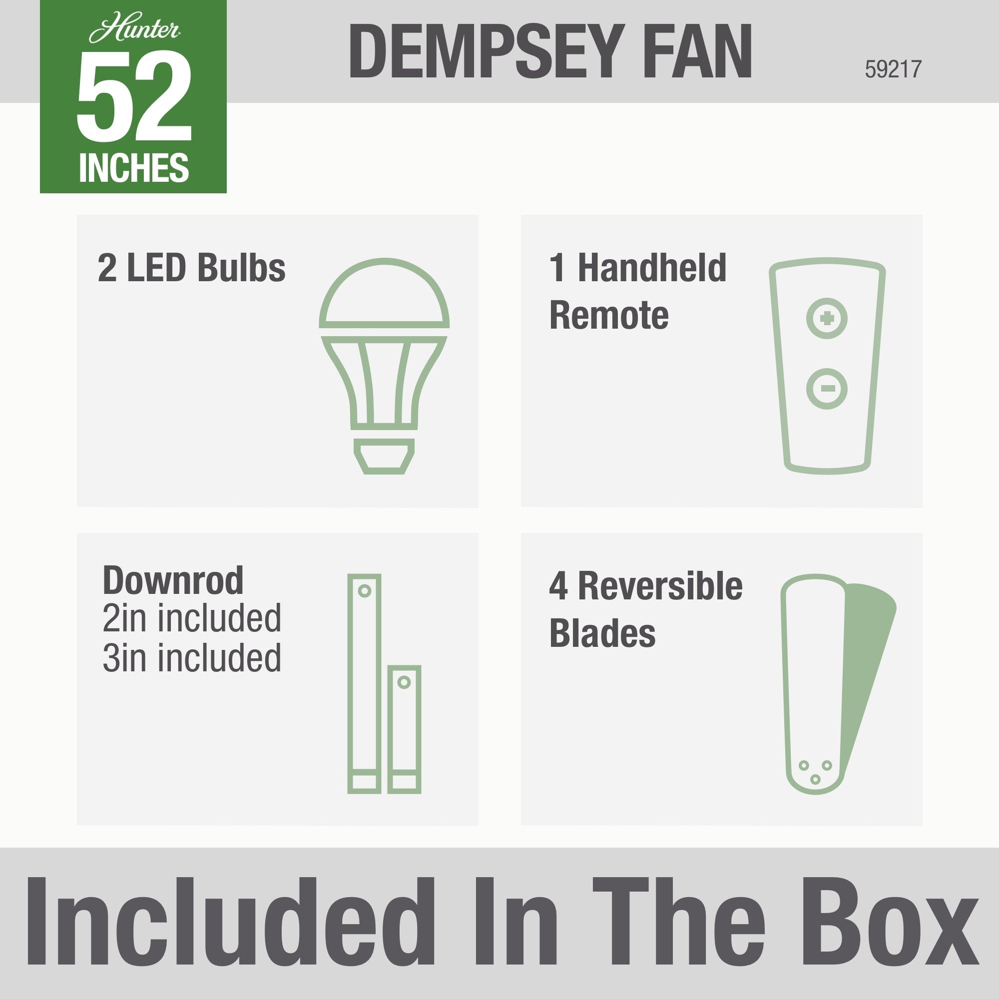 Dempsey with Light 52 inch