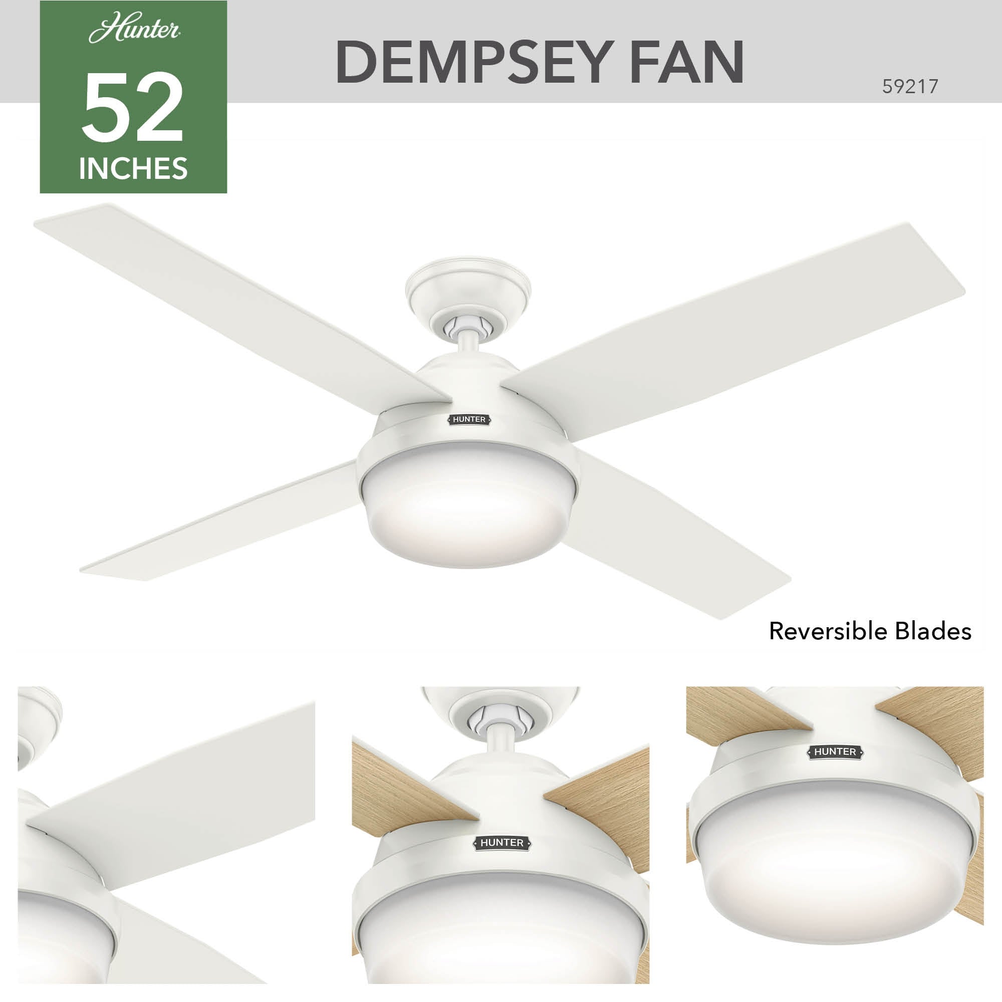 Dempsey with Light 52 inch