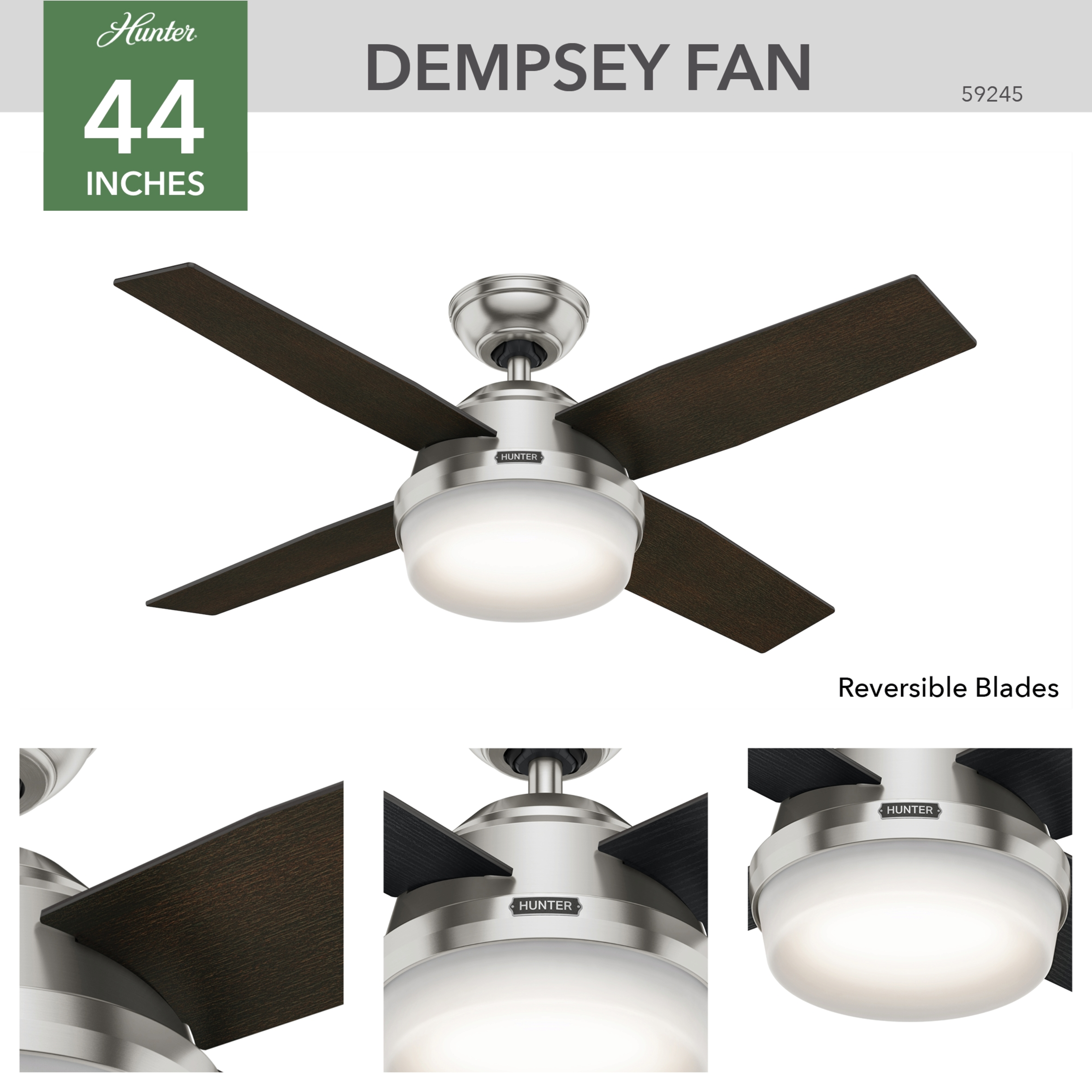Dempsey with LED Light 44 inch