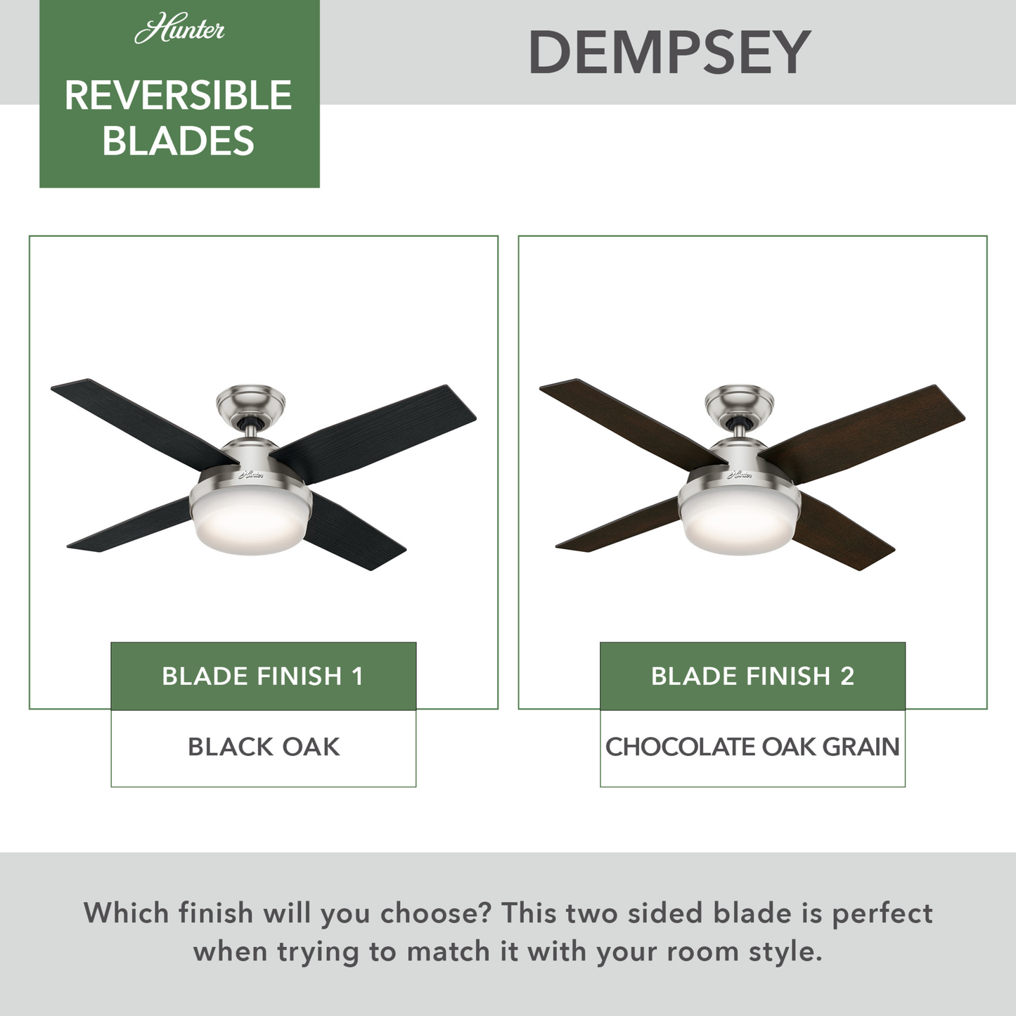 Dempsey with LED Light 44 inch