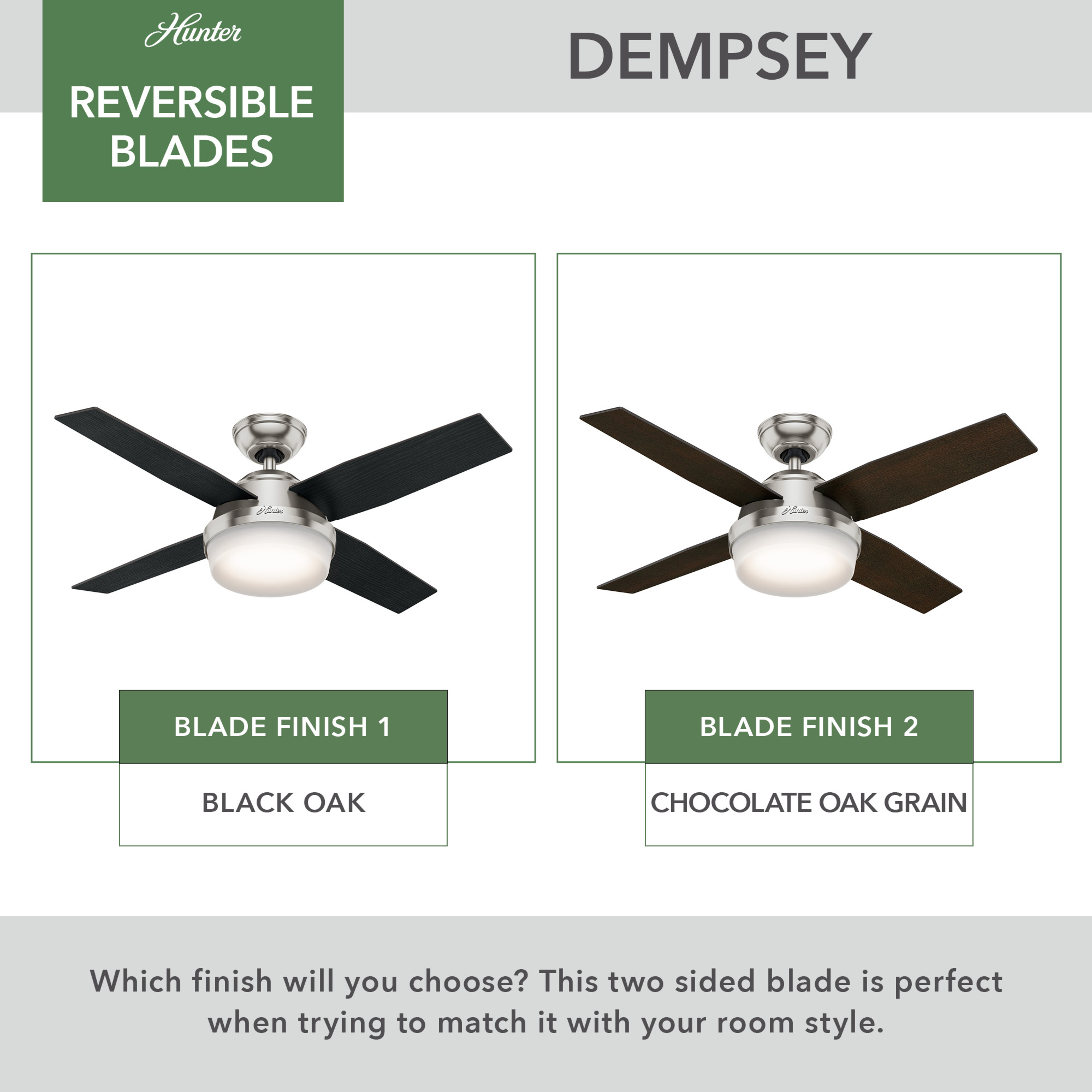 Dempsey with LED Light 44 inch