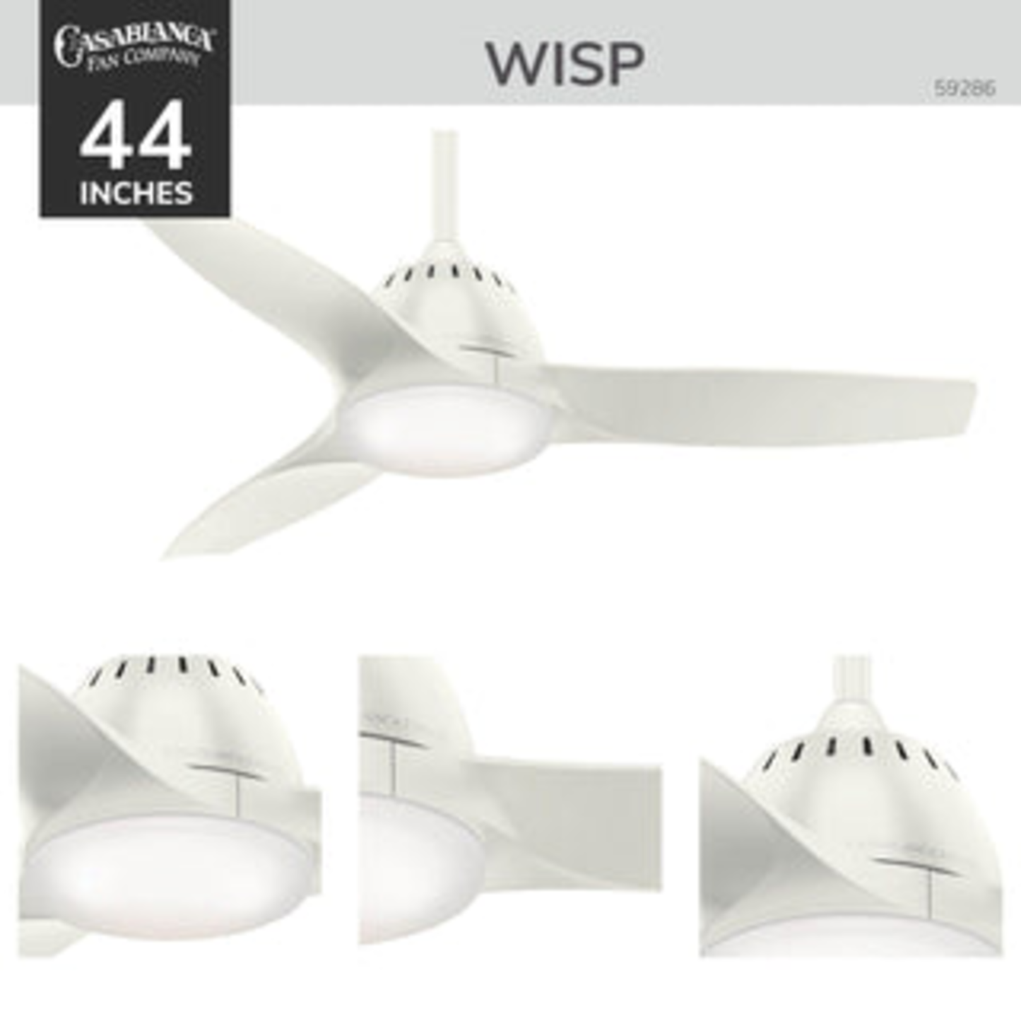 Wisp with LED Light 44 inch