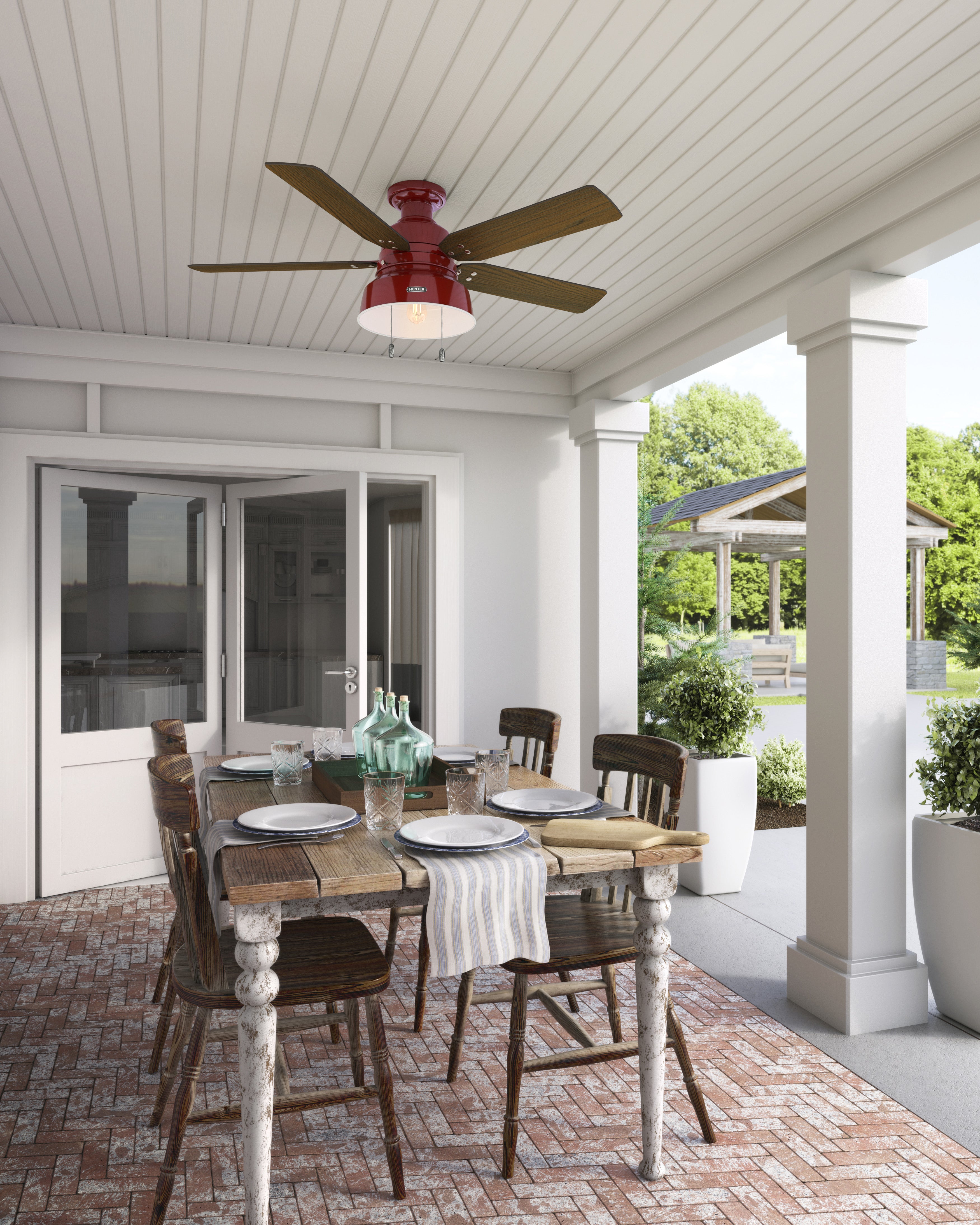 Mill Valley Low Profile Outdoor with LED Light 52 inch
