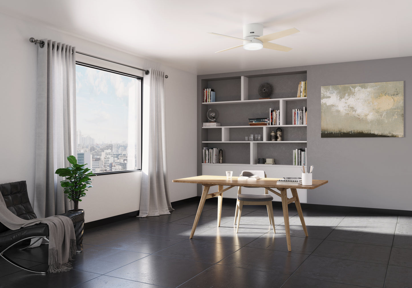 Advocate SMART FAN Low Profile with LED Light 54 inch