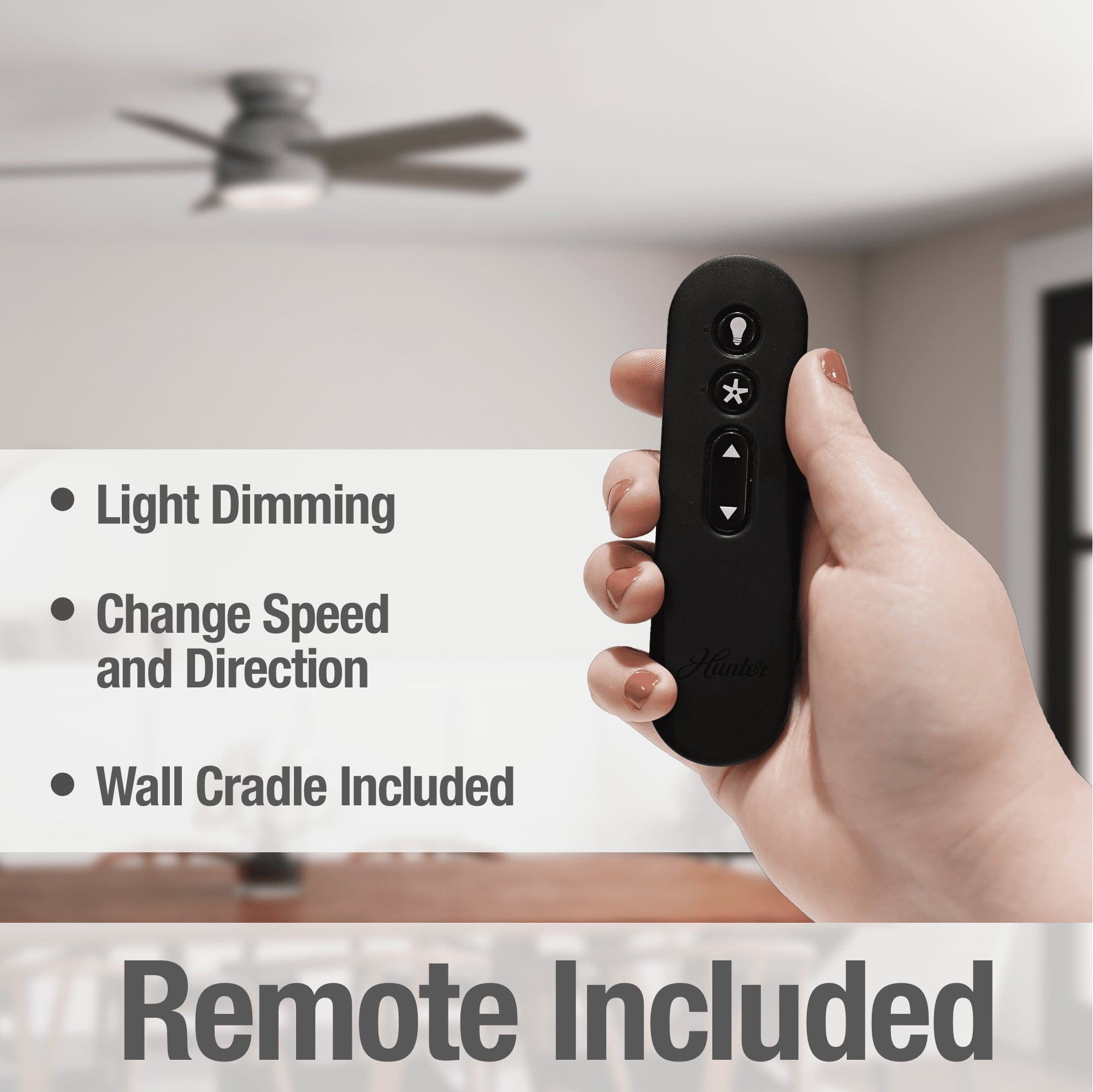 Romulus SMART FAN Low Profile with LED Light 54 inch
