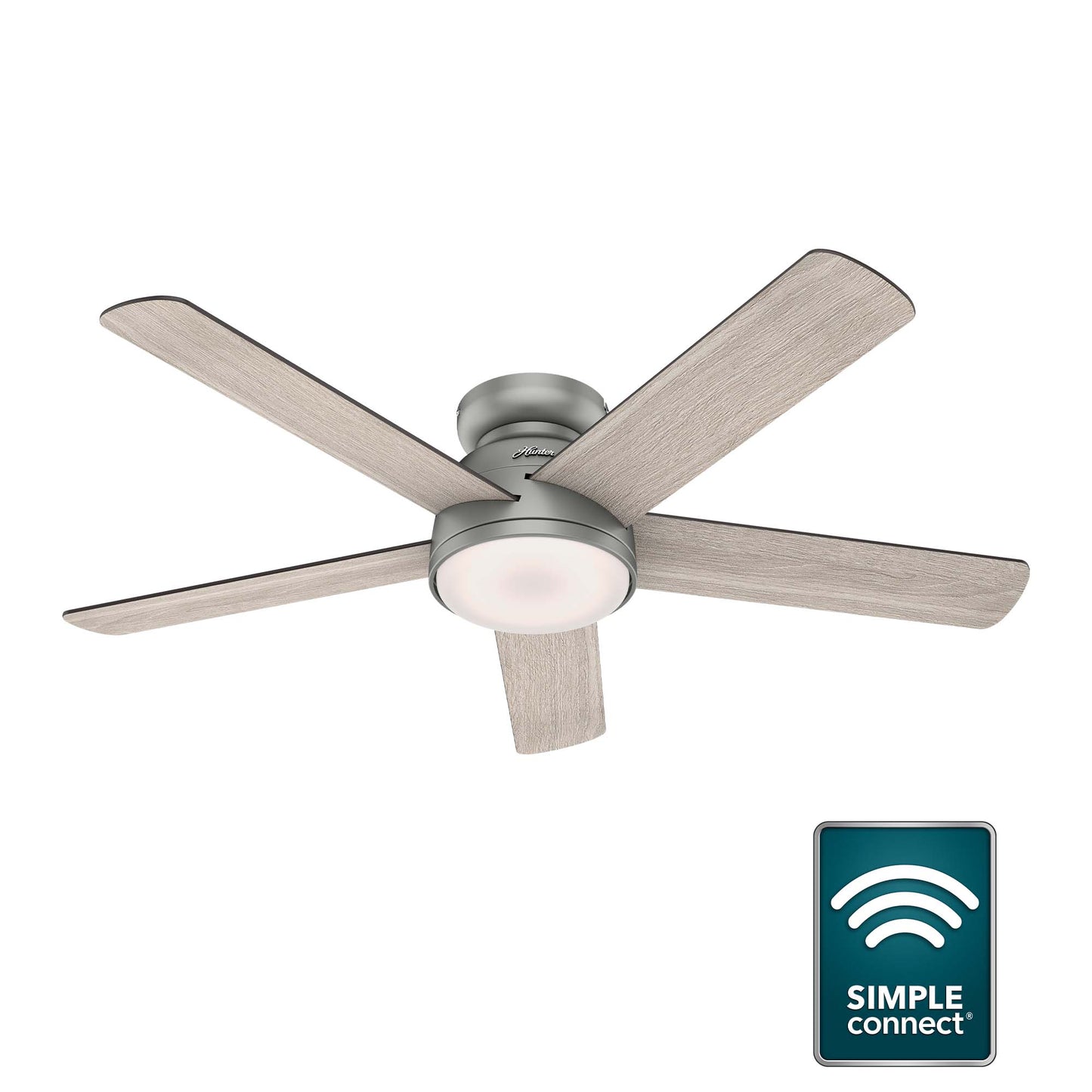 Romulus SMART FAN Low Profile with LED Light 54 inch