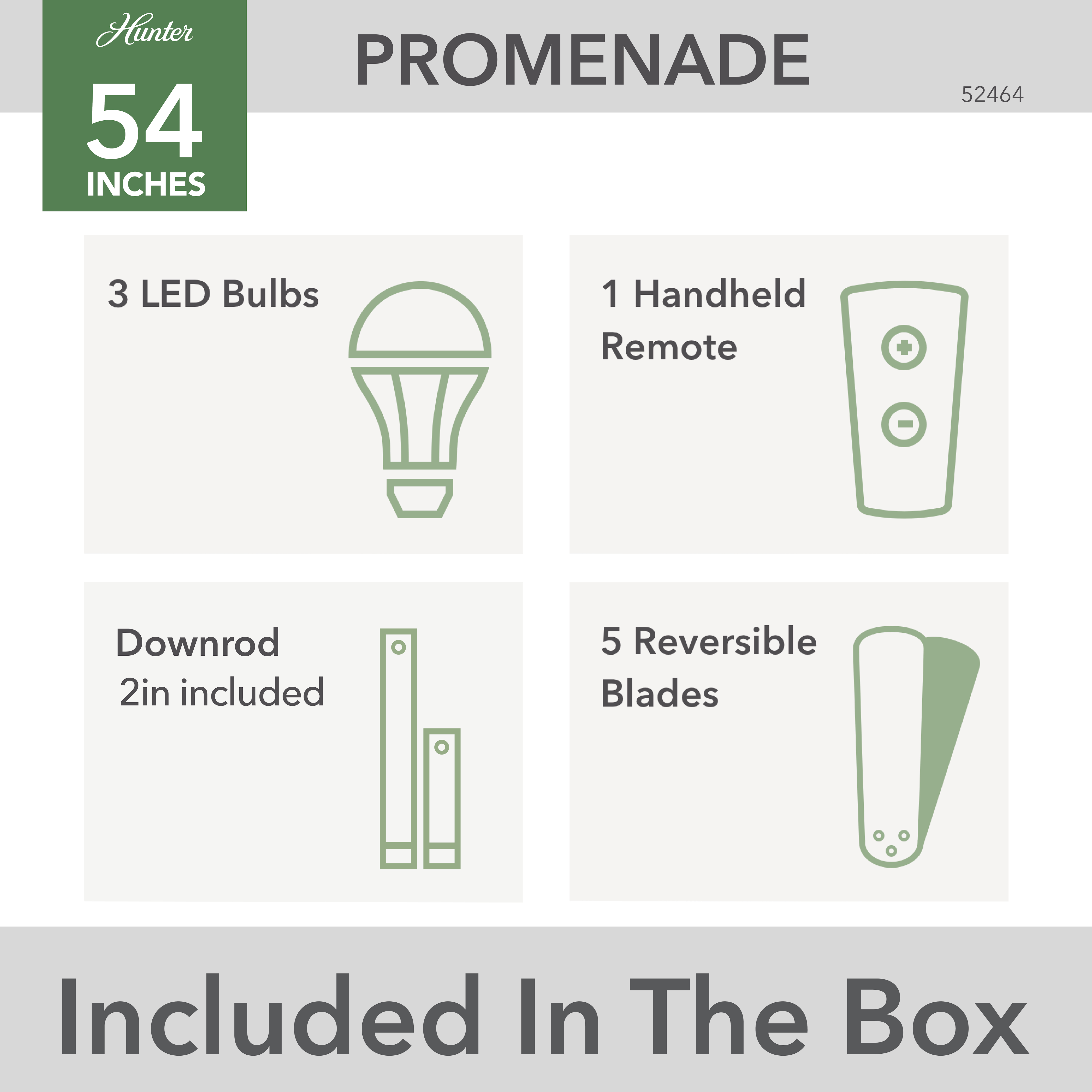 Promenade with LED Light 54 inch (Refurbished)
