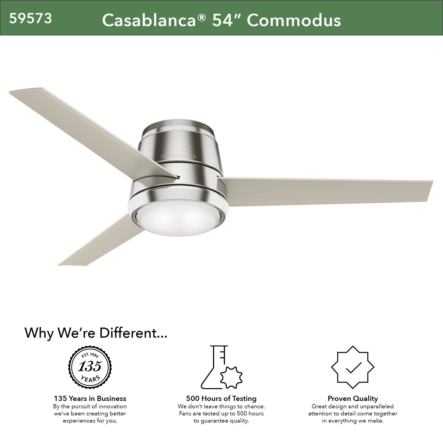 Commodus with LED Light 54 inch