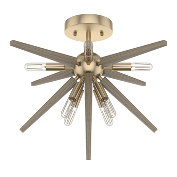 Hunter Jupiter Star Semi-Flush Mount