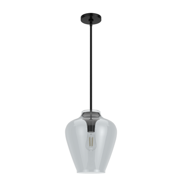 Hunter Vidria Smoked Glass 1 Light 12 Inch Pendant