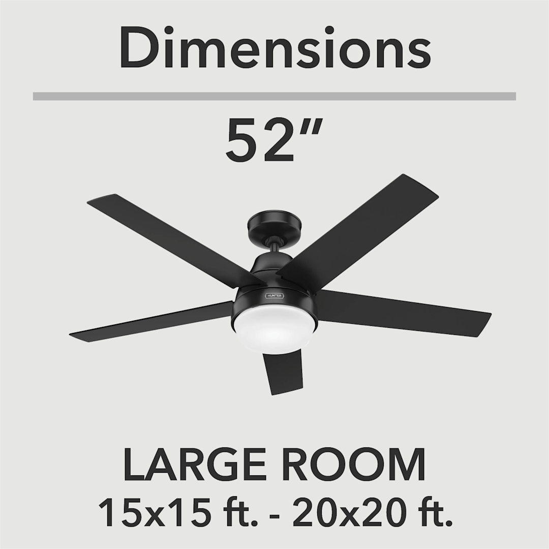 Aerodyne SMART FAN with LED Light 52 inch